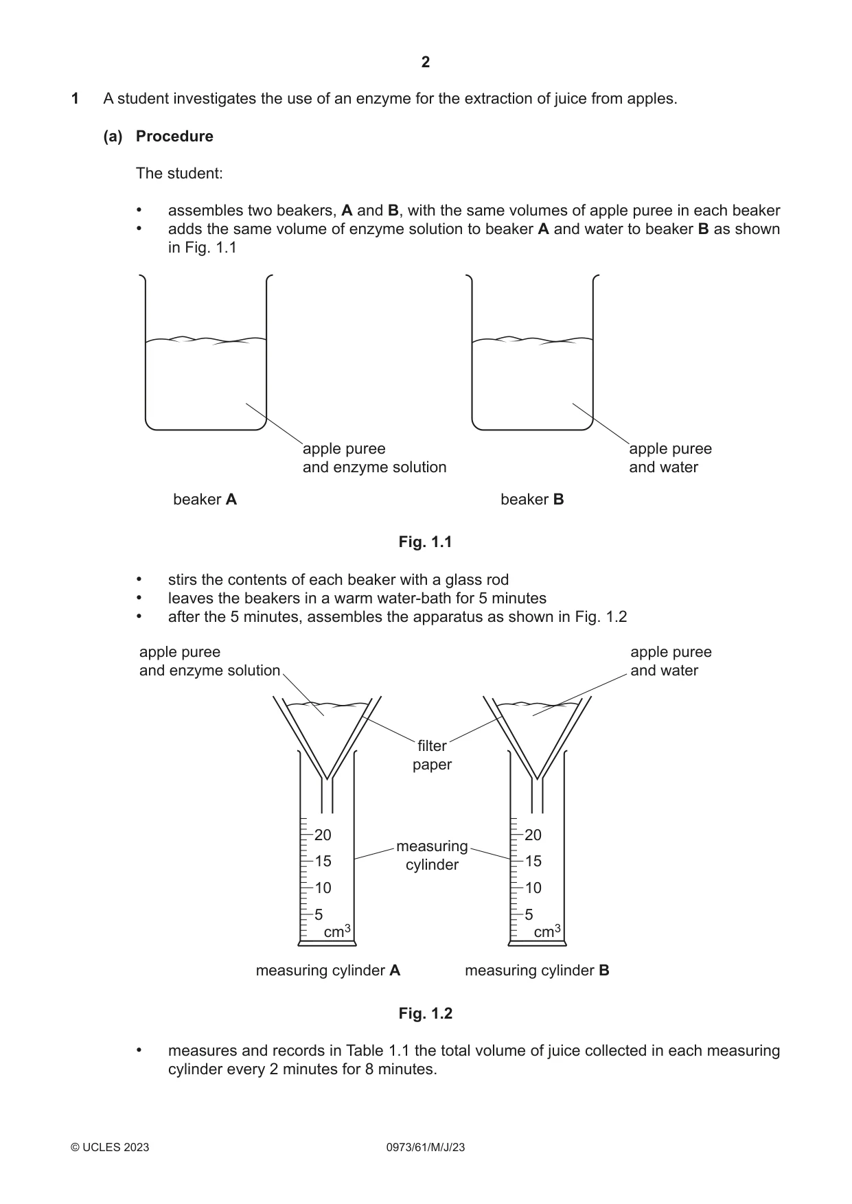 Cambridge IGCSE Sciences - Co-ordinated (9-1) 0973 2023 May/June Paper 6 · Variant 1 question paper, page 2 of 20