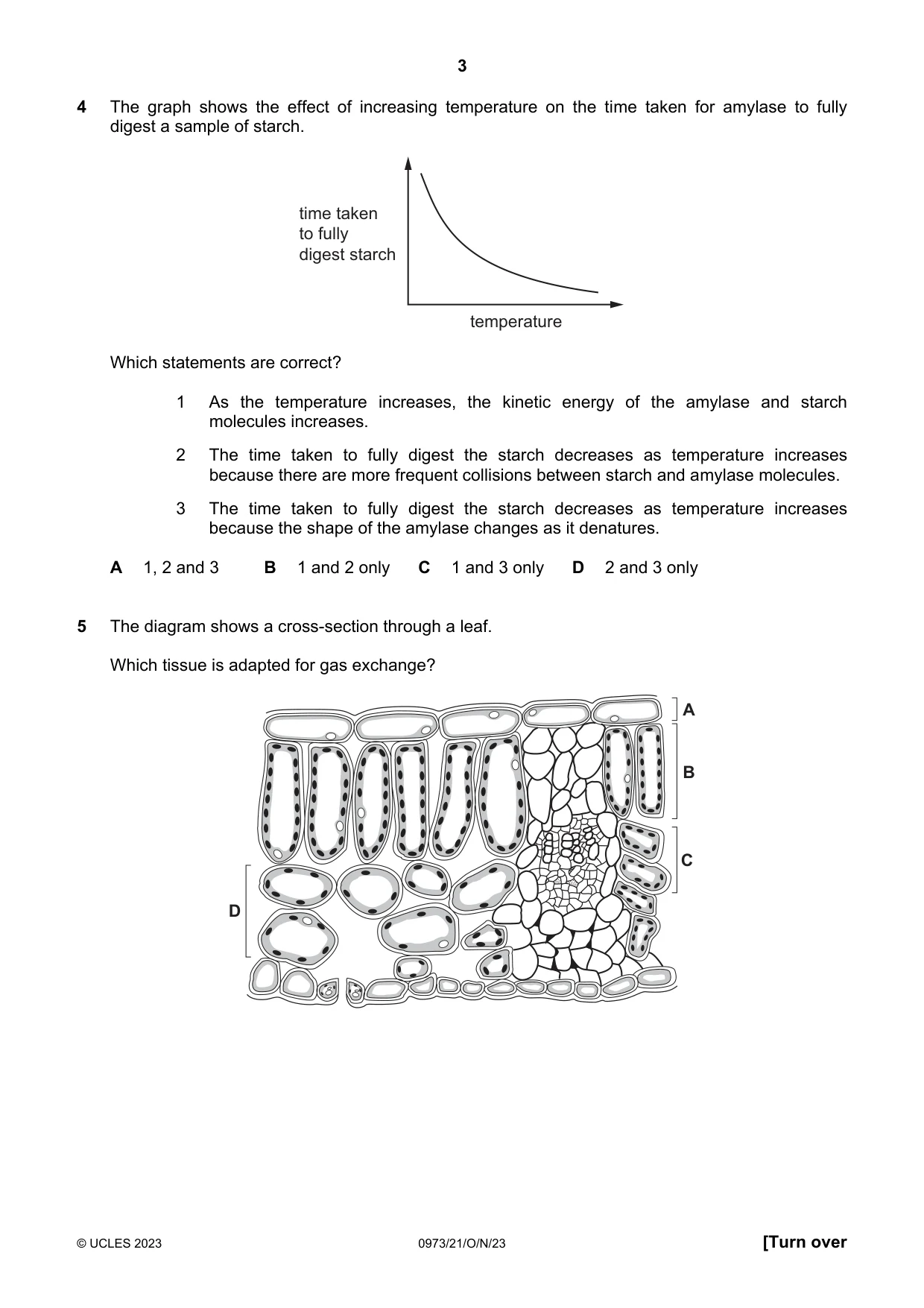 Cambridge IGCSE Sciences - Co-ordinated (9-1) 0973 2023 Oct/Nov Paper 2 · Variant 1 question paper, page 3 of 16