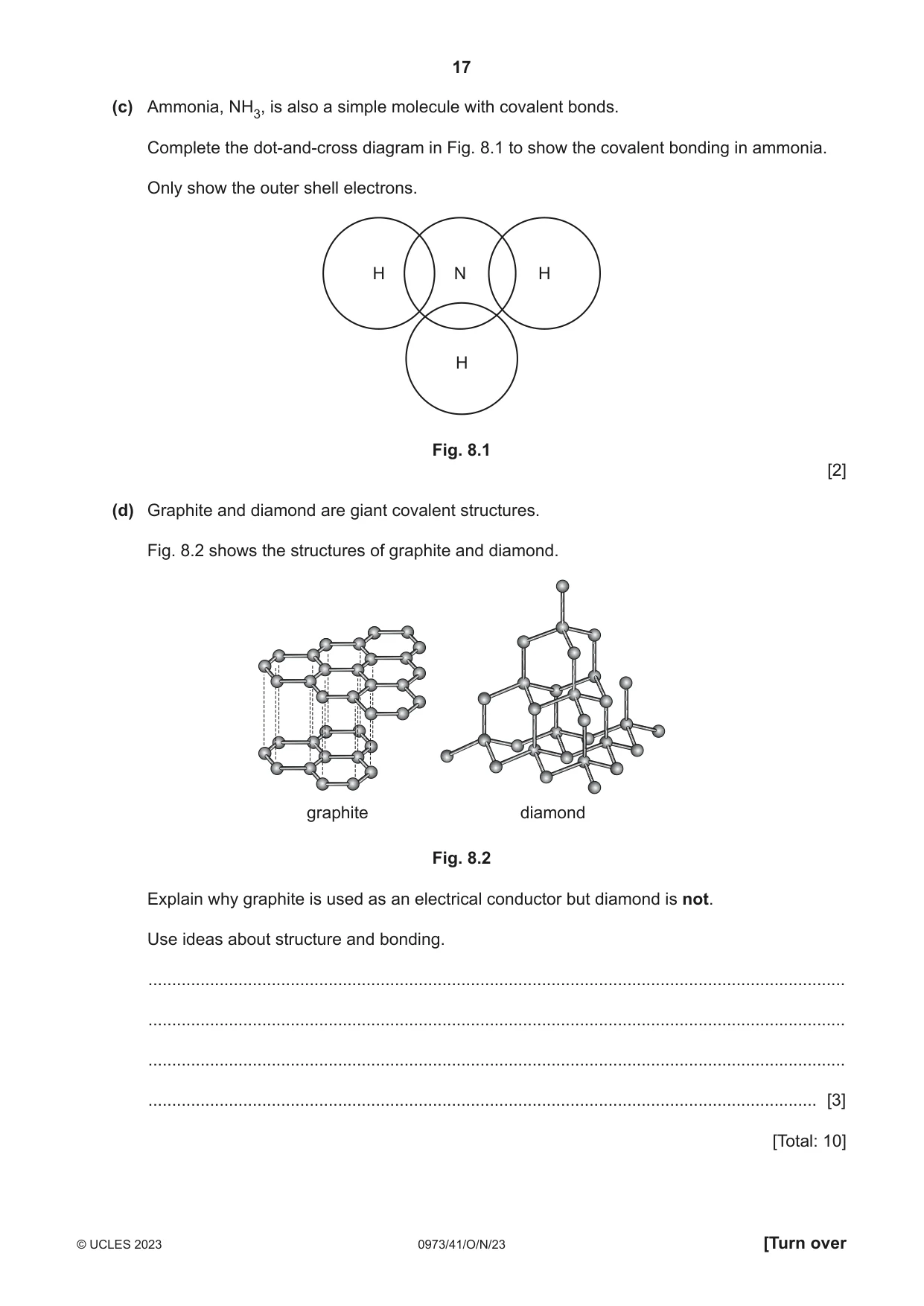 Cambridge IGCSE Sciences - Co-ordinated (9-1) 0973 2023 Oct/Nov Paper 4 · Variant 1 question paper, page 17 of 28