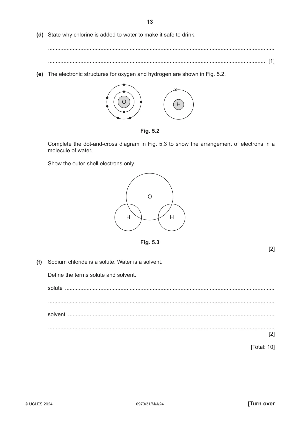 Cambridge IGCSE Sciences - Co-ordinated (9-1) 0973 2024 May/June Paper 3 · Variant 1 question paper, page 13 of 28