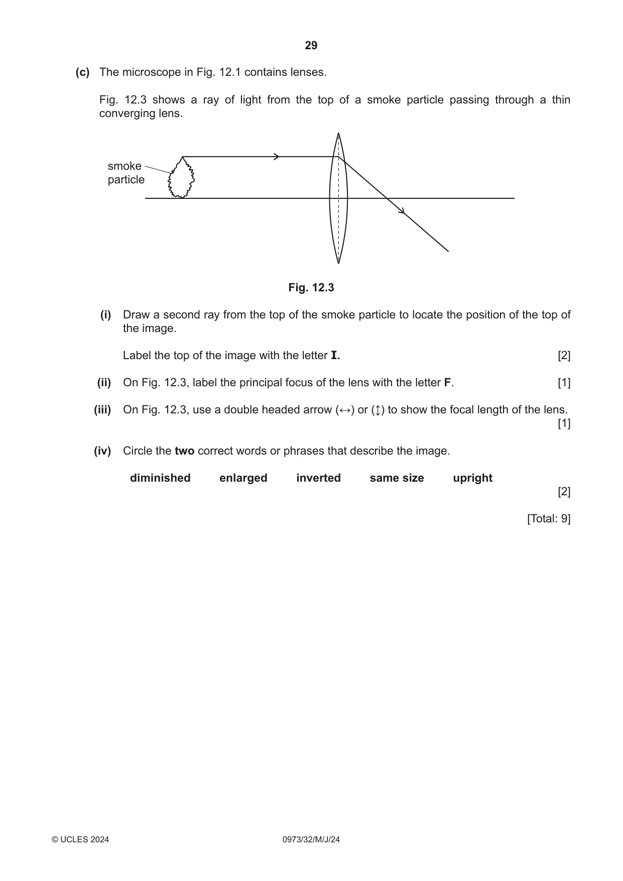 Cambridge IGCSE Sciences - Co-ordinated (9-1) 0973 2024 May/June Paper 3 · Variant 2 question paper, page 29 of 32