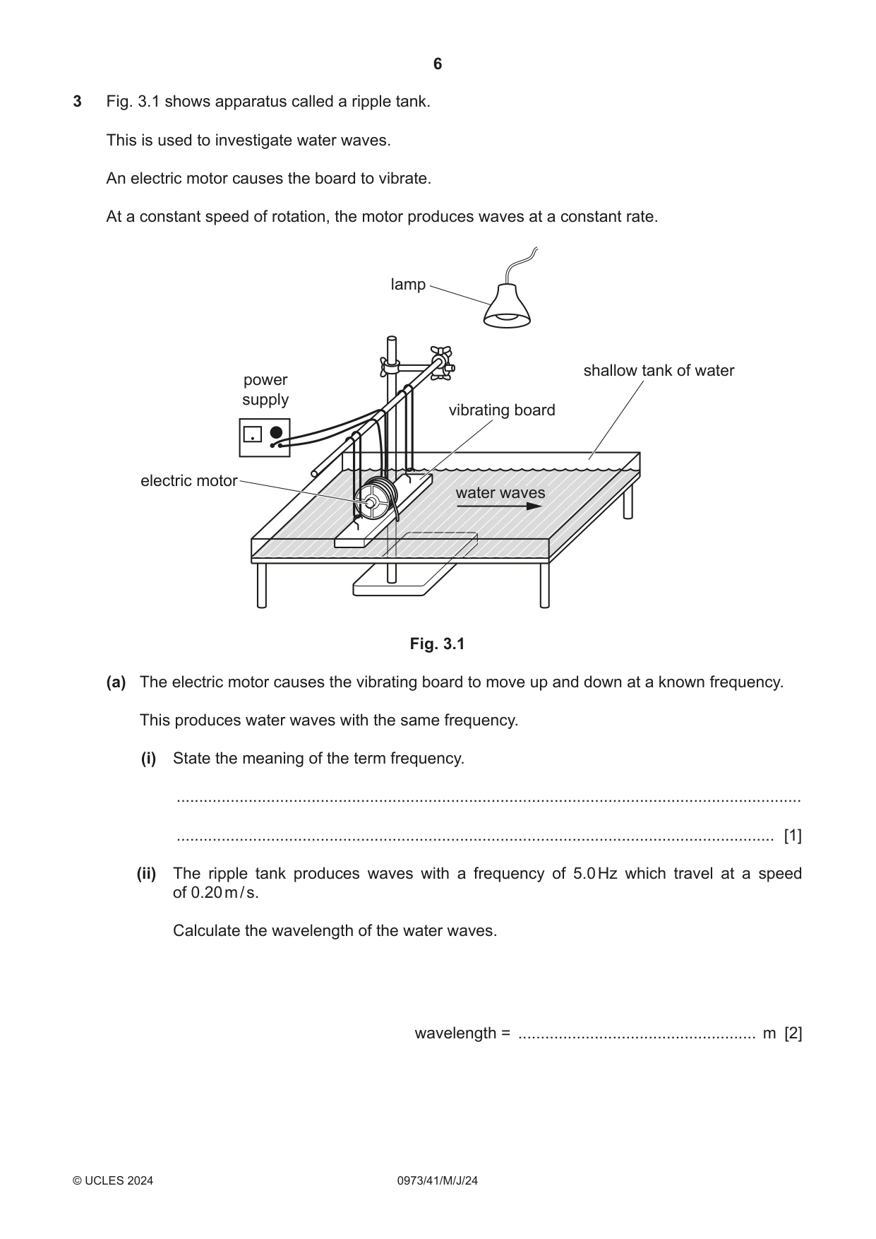 Cambridge IGCSE Sciences - Co-ordinated (9-1) 0973 2024 May/June Paper 4 · Variant 1 question paper, page 6 of 28
