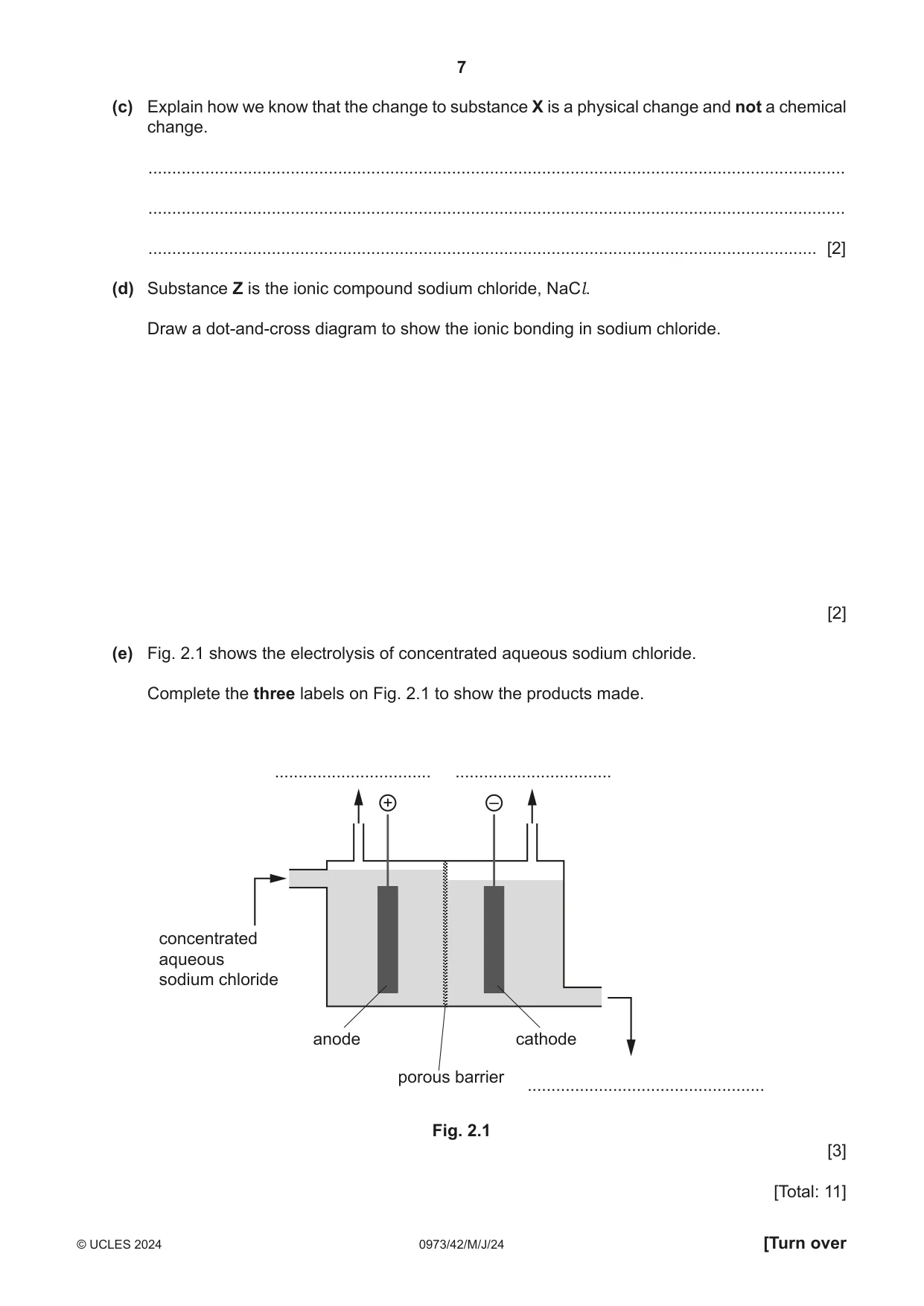 Cambridge IGCSE Sciences - Co-ordinated (9-1) 0973 2024 May/June Paper 4 · Variant 2 question paper, page 7 of 28