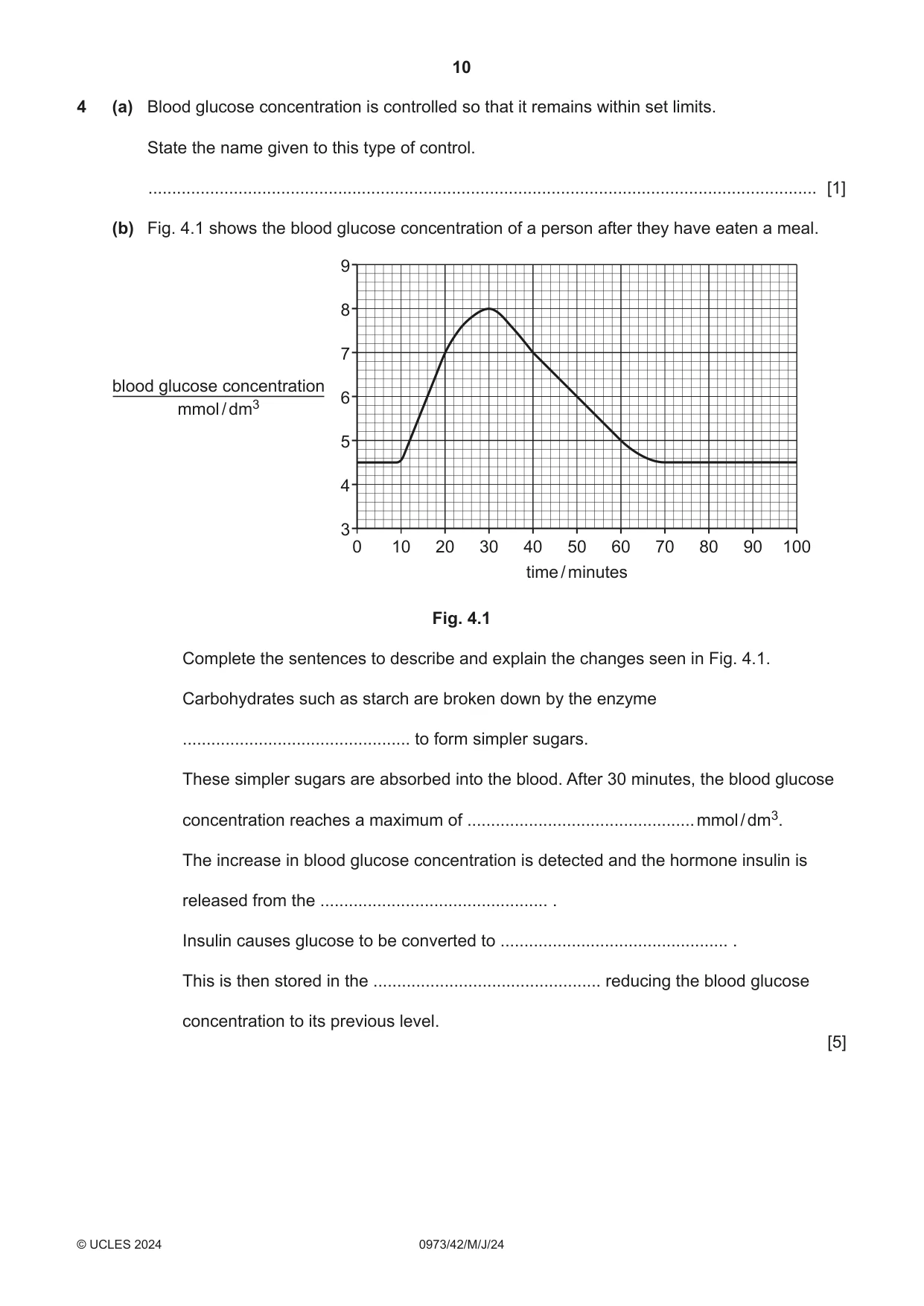 Cambridge IGCSE Sciences - Co-ordinated (9-1) 0973 2024 May/June Paper 4 · Variant 2 question paper, page 10 of 28