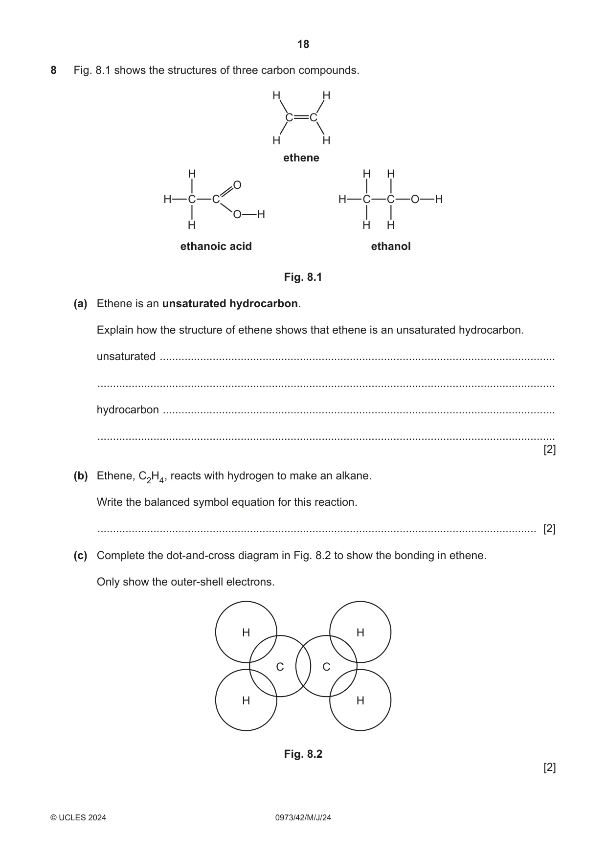 Cambridge IGCSE Sciences - Co-ordinated (9-1) 0973 2024 May/June Paper 4 · Variant 2 question paper, page 18 of 28