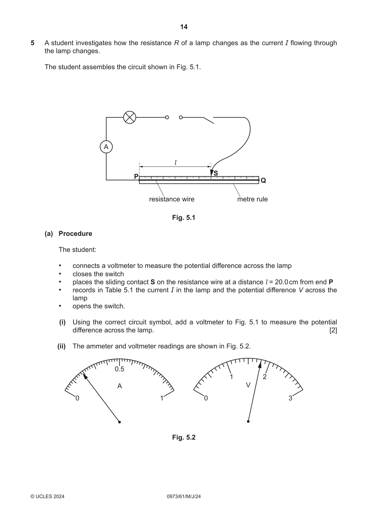 Cambridge IGCSE Sciences - Co-ordinated (9-1) 0973 2024 May/June Paper 6 · Variant 1 question paper, page 14 of 20