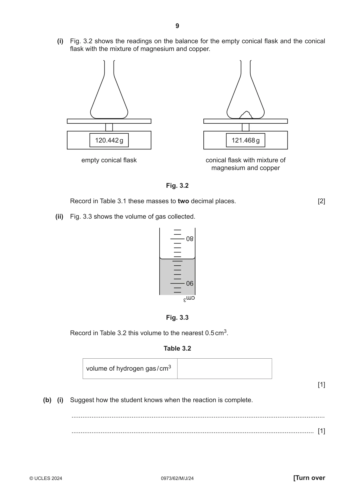 Cambridge IGCSE Sciences - Co-ordinated (9-1) 0973 2024 May/June Paper 6 · Variant 2 question paper, page 9 of 20