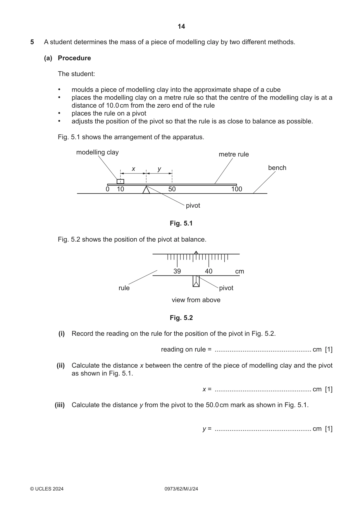 Cambridge IGCSE Sciences - Co-ordinated (9-1) 0973 2024 May/June Paper 6 · Variant 2 question paper, page 14 of 20