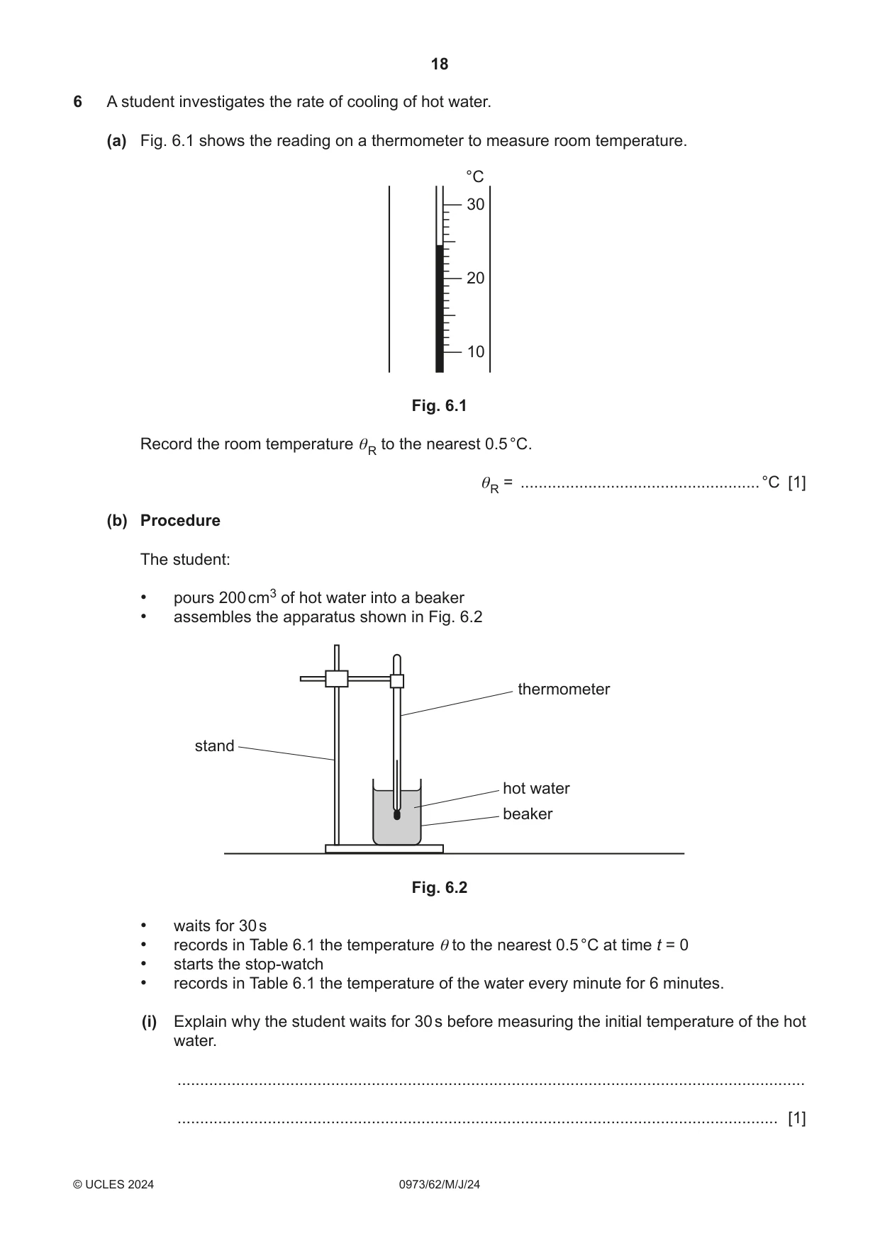 Cambridge IGCSE Sciences - Co-ordinated (9-1) 0973 2024 May/June Paper 6 · Variant 2 question paper, page 18 of 20