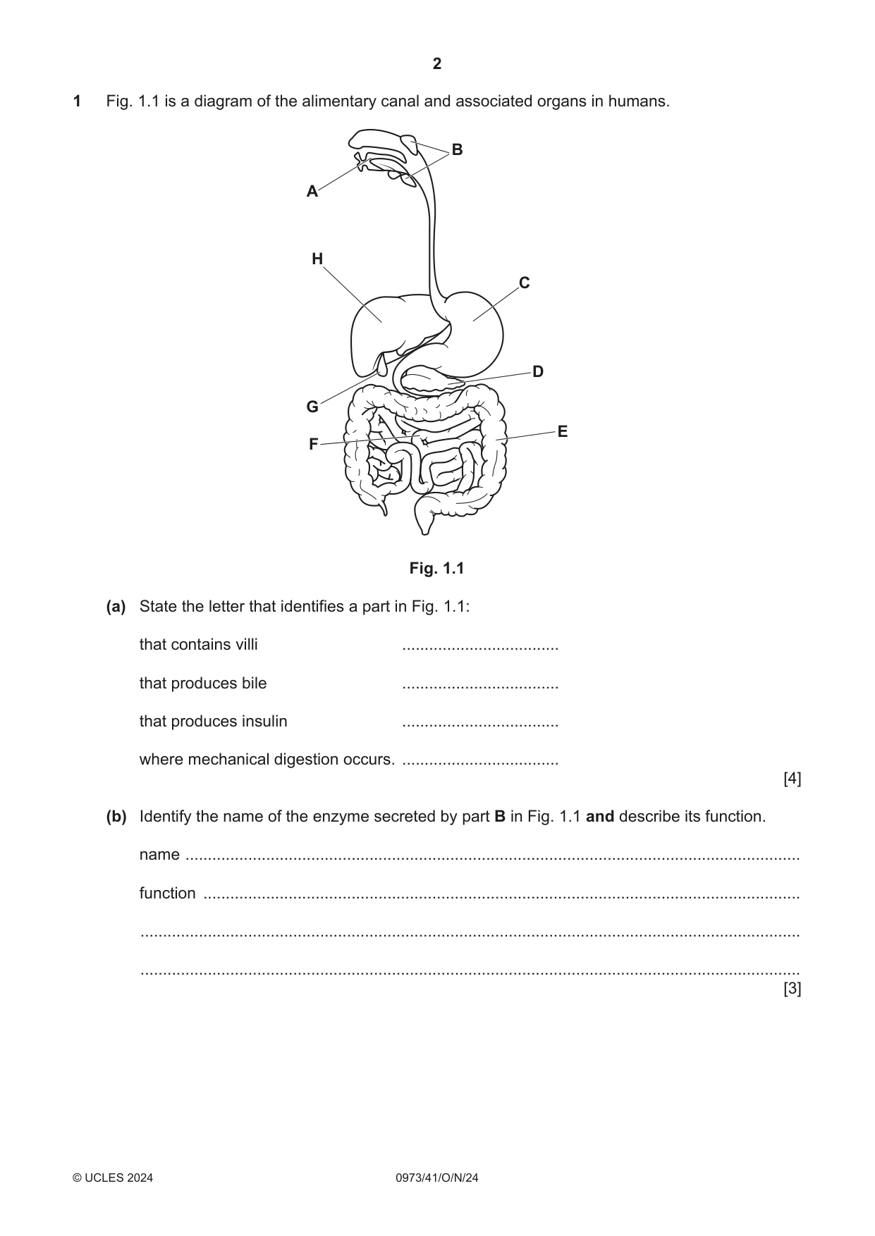 Cambridge IGCSE Sciences - Co-ordinated (9-1) 0973 2024 Oct/Nov Paper 4 · Variant 1 question paper, page 2 of 24