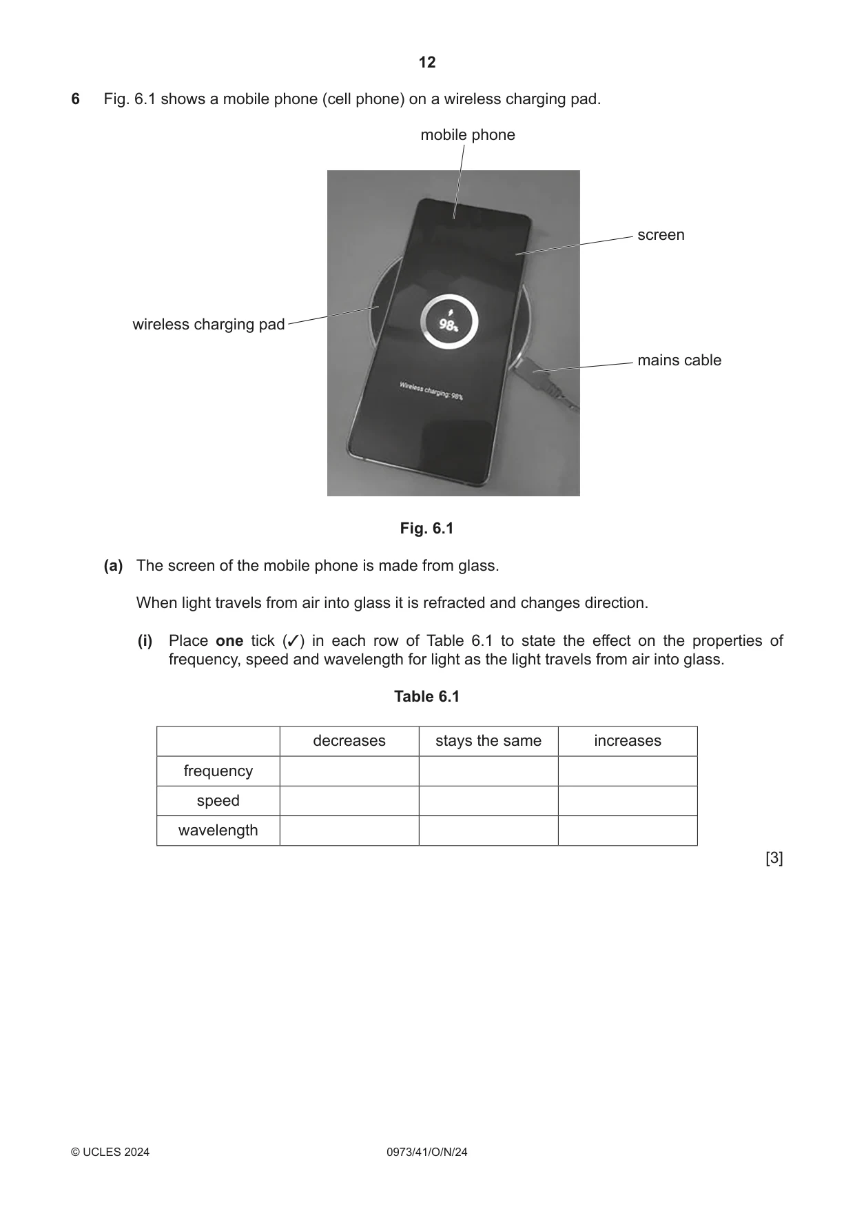Cambridge IGCSE Sciences - Co-ordinated (9-1) 0973 2024 Oct/Nov Paper 4 · Variant 1 question paper, page 12 of 24