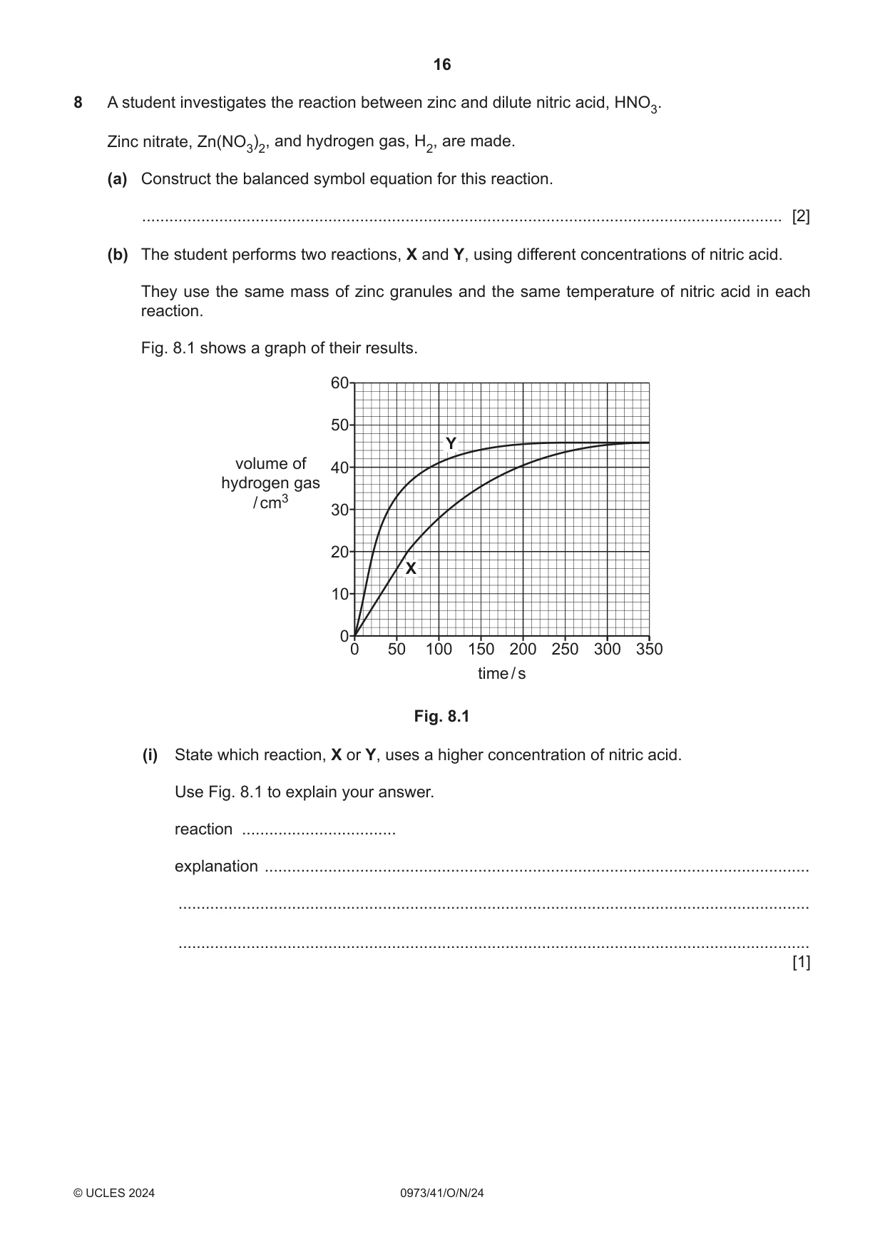 Cambridge IGCSE Sciences - Co-ordinated (9-1) 0973 2024 Oct/Nov Paper 4 · Variant 1 question paper, page 16 of 24