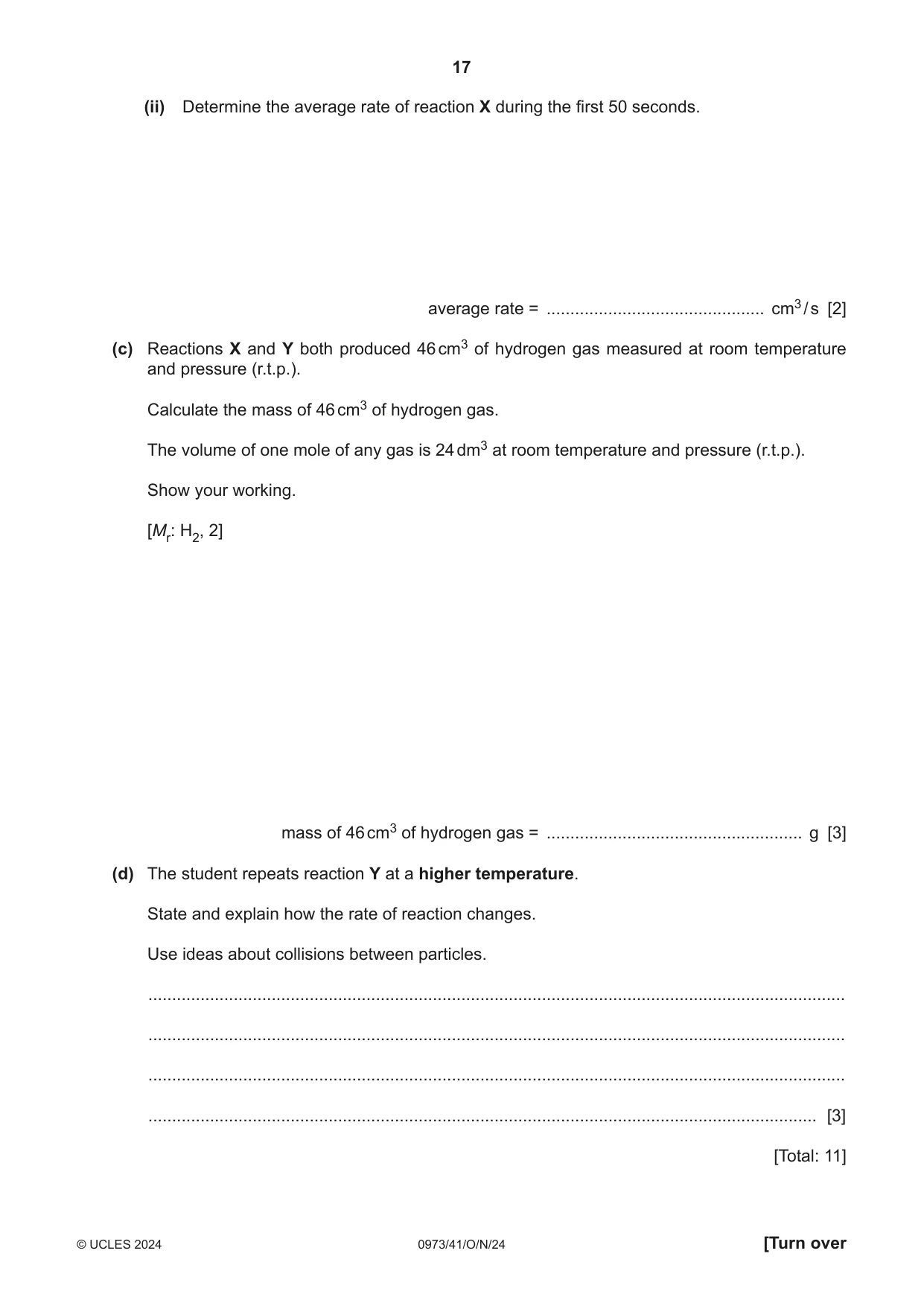 Cambridge IGCSE Sciences - Co-ordinated (9-1) 0973 2024 Oct/Nov Paper 4 · Variant 1 question paper, page 17 of 24