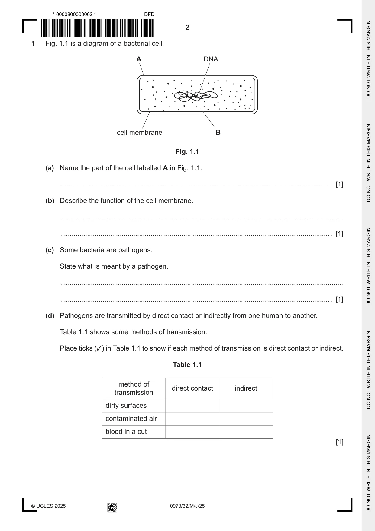 Cambridge IGCSE Sciences - Co-ordinated (9-1) 0973 2025 May/June Paper 3 · Variant 2 question paper, page 2 of 28