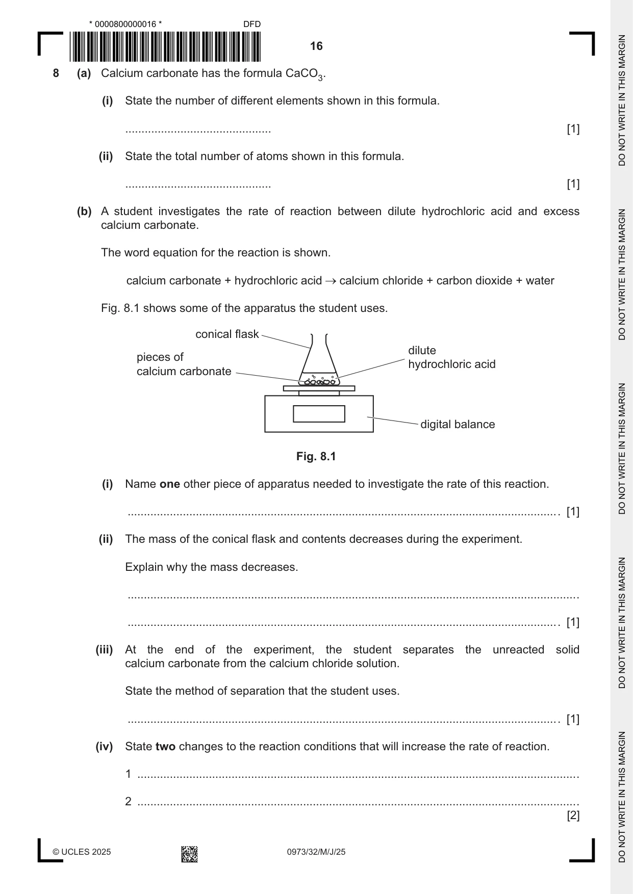 Cambridge IGCSE Sciences - Co-ordinated (9-1) 0973 2025 May/June Paper 3 · Variant 2 question paper, page 16 of 28