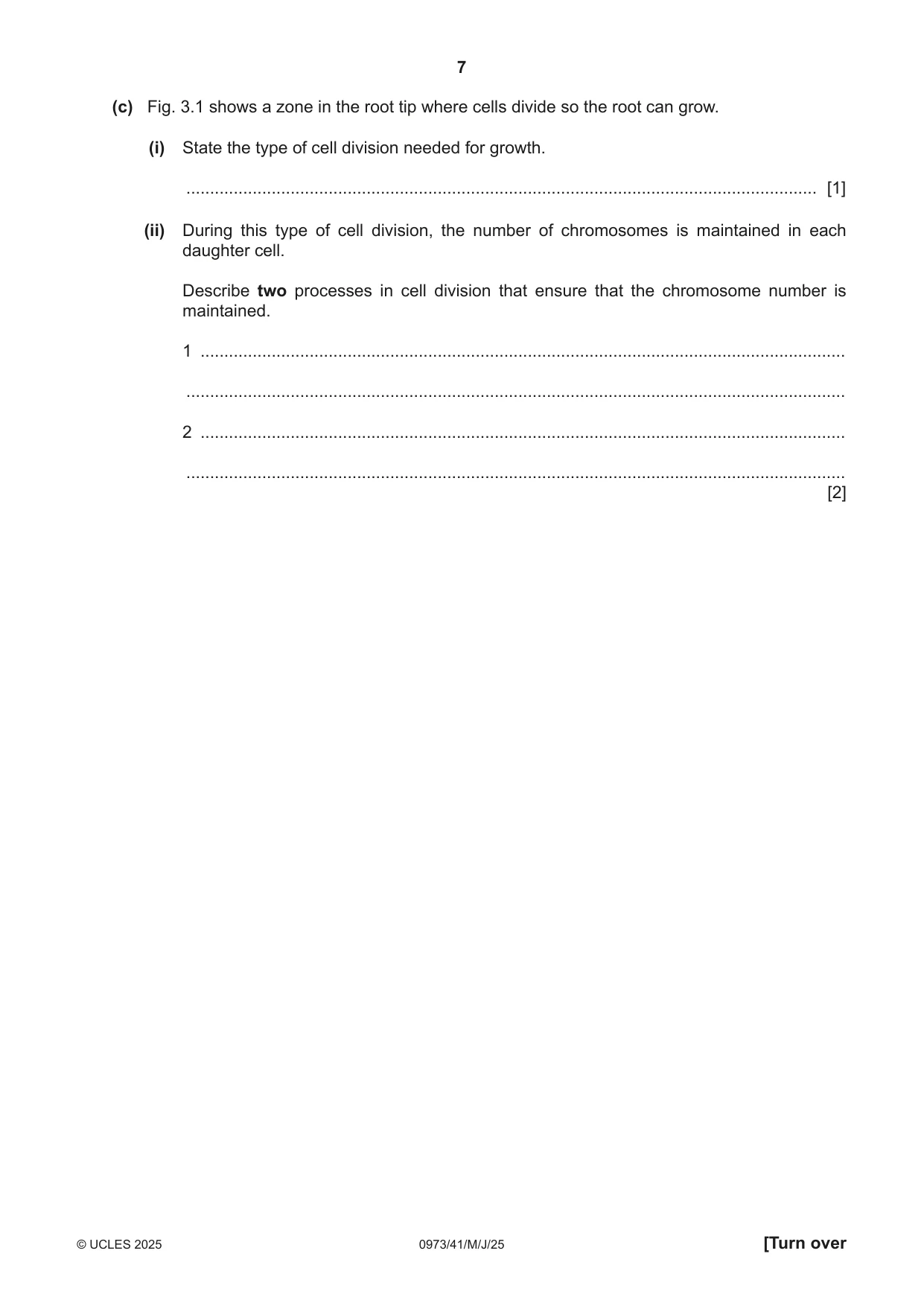 Cambridge IGCSE Sciences - Co-ordinated (9-1) 0973 2025 May/June Paper 4 · Variant 1 question paper, page 7 of 32