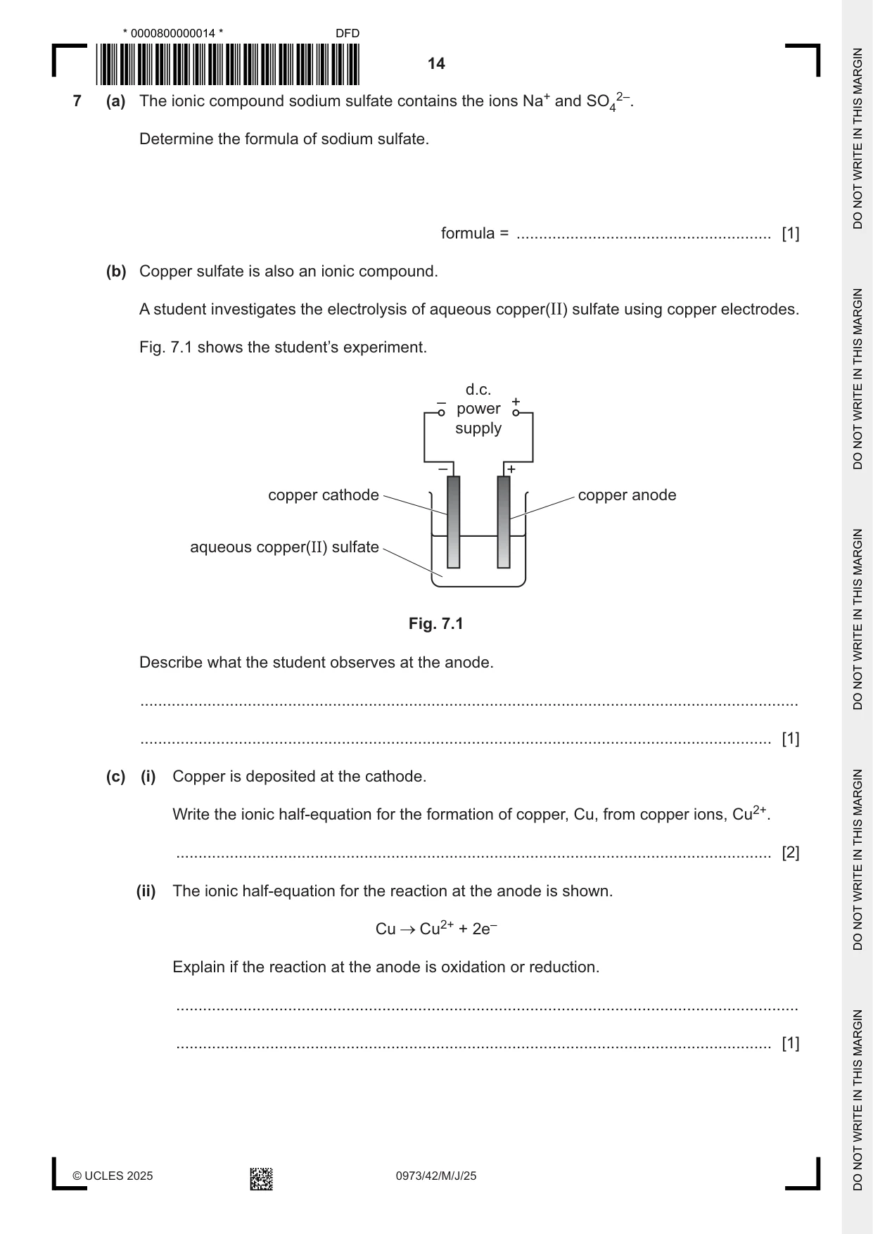 Cambridge IGCSE Sciences - Co-ordinated (9-1) 0973 2025 May/June Paper 4 · Variant 2 question paper, page 14 of 28
