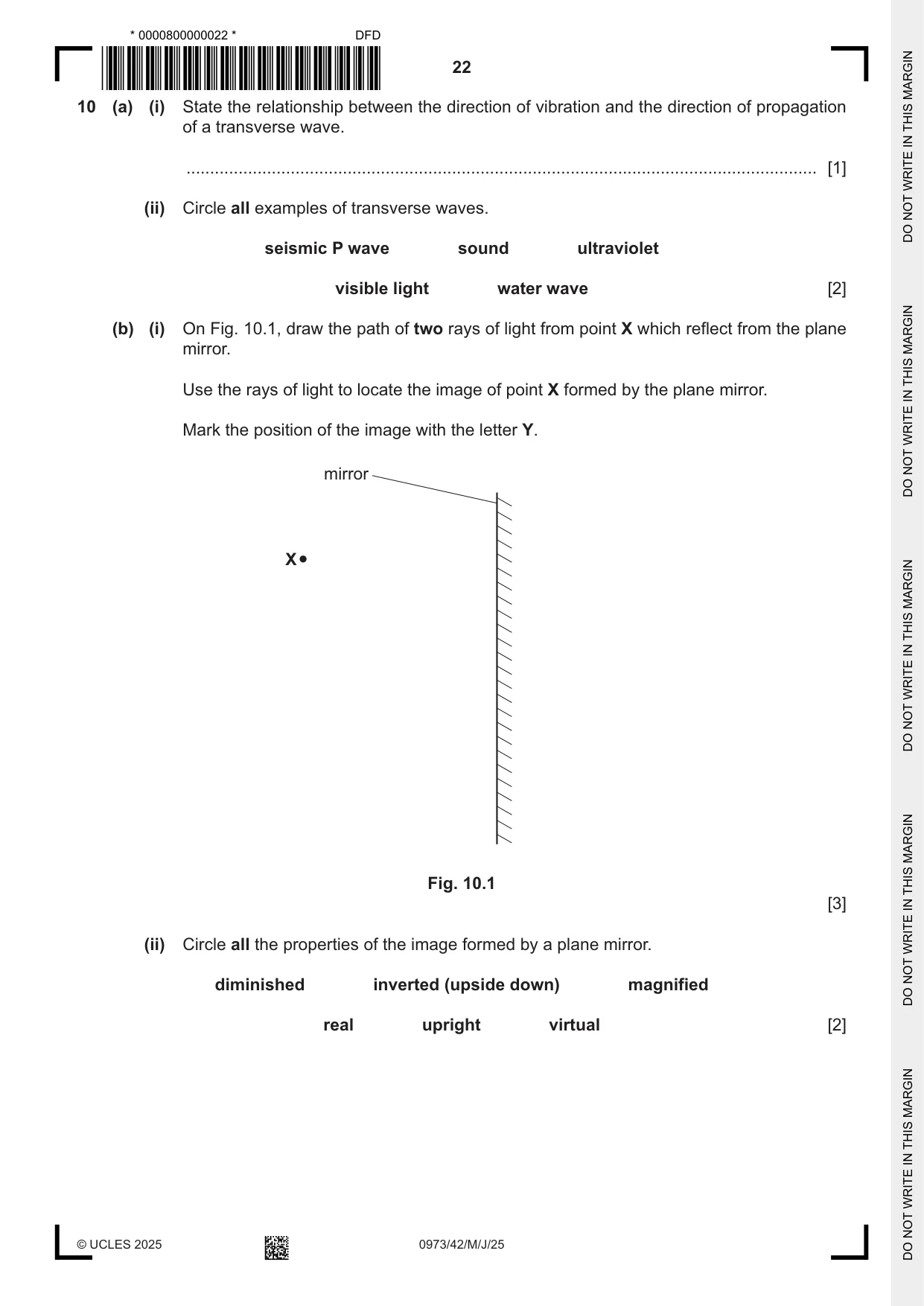 Cambridge IGCSE Sciences - Co-ordinated (9-1) 0973 2025 May/June Paper 4 · Variant 2 question paper, page 22 of 28