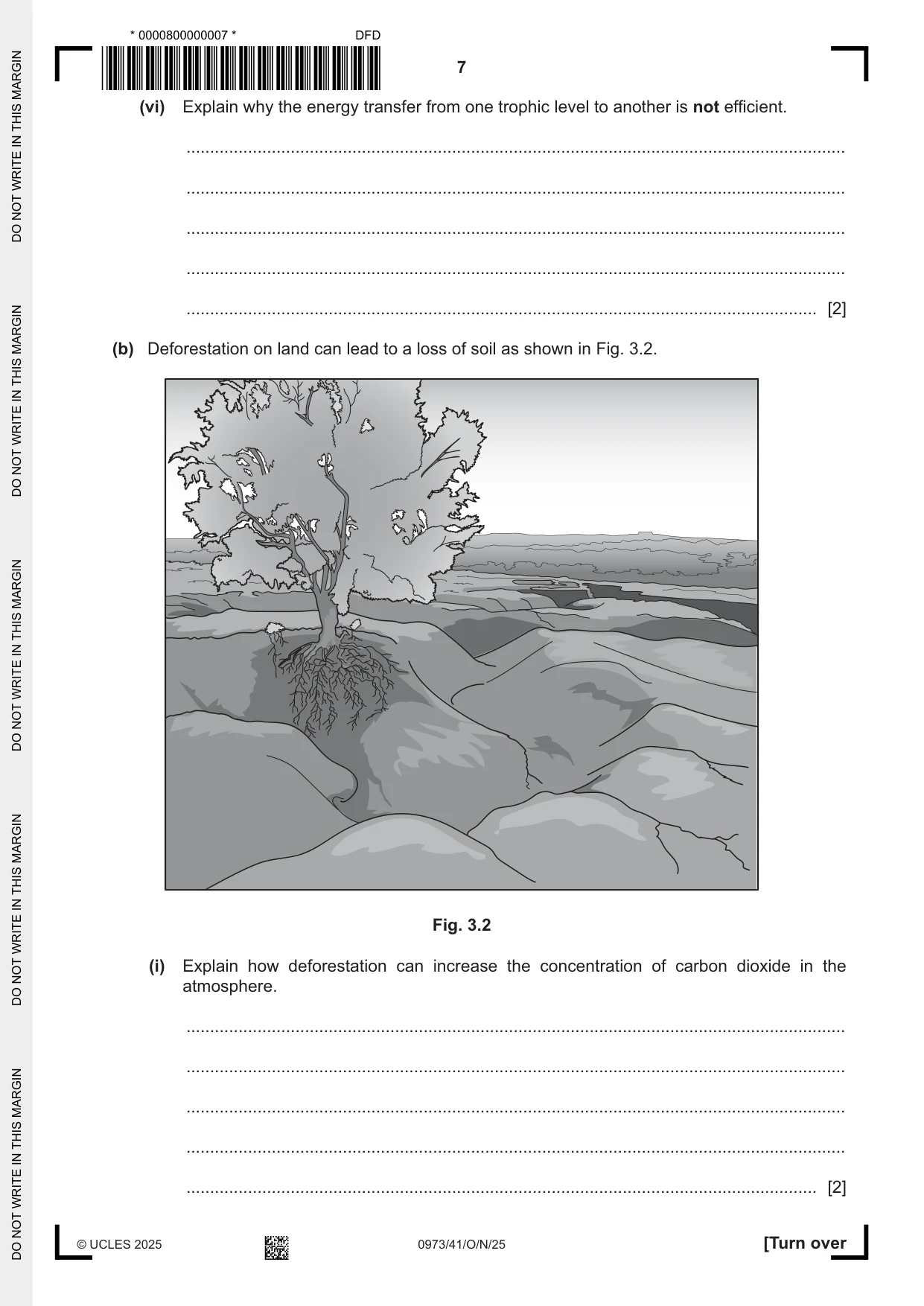 Cambridge IGCSE Sciences - Co-ordinated (9-1) 0973 2025 Oct/Nov Paper 4 · Variant 1 question paper, page 7 of 28