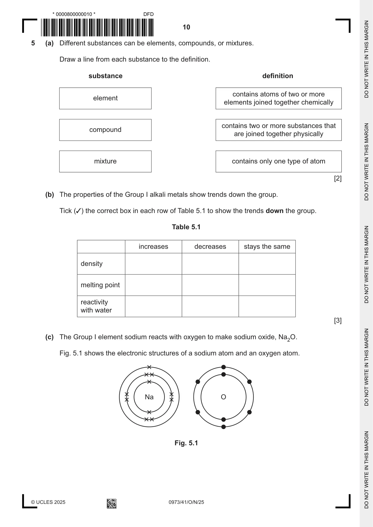 Cambridge IGCSE Sciences - Co-ordinated (9-1) 0973 2025 Oct/Nov Paper 4 · Variant 1 question paper, page 10 of 28