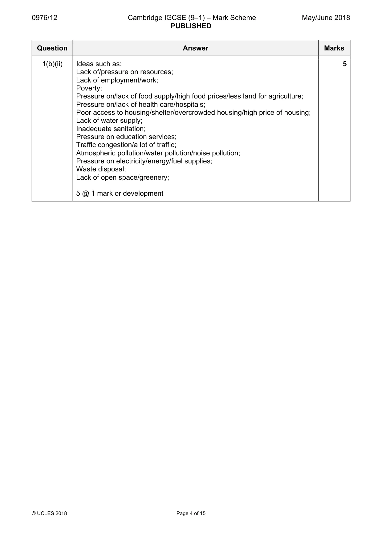 Mark scheme, page 4 of 15