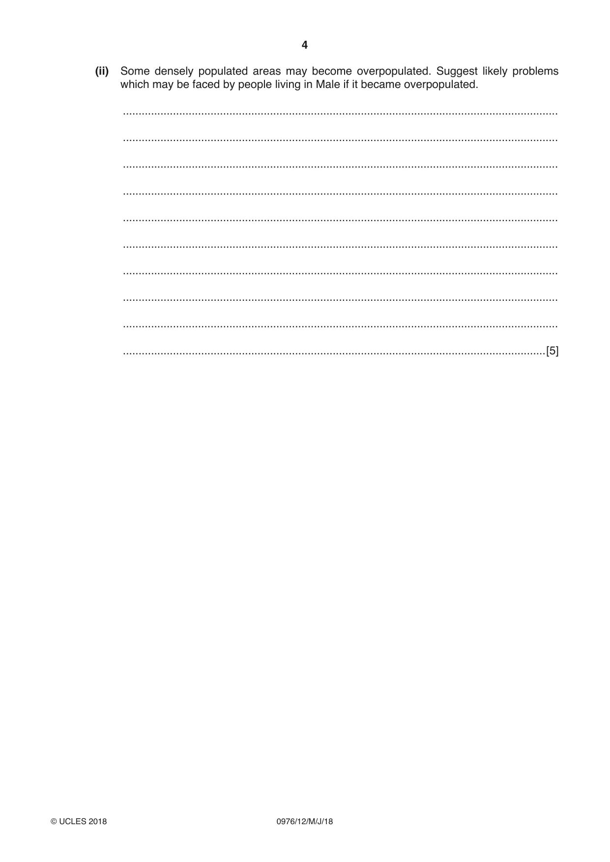 Cambridge IGCSE Geography (9-1) 0976 2018 May/June Paper 1 · Variant 2 question paper, page 4 of 32