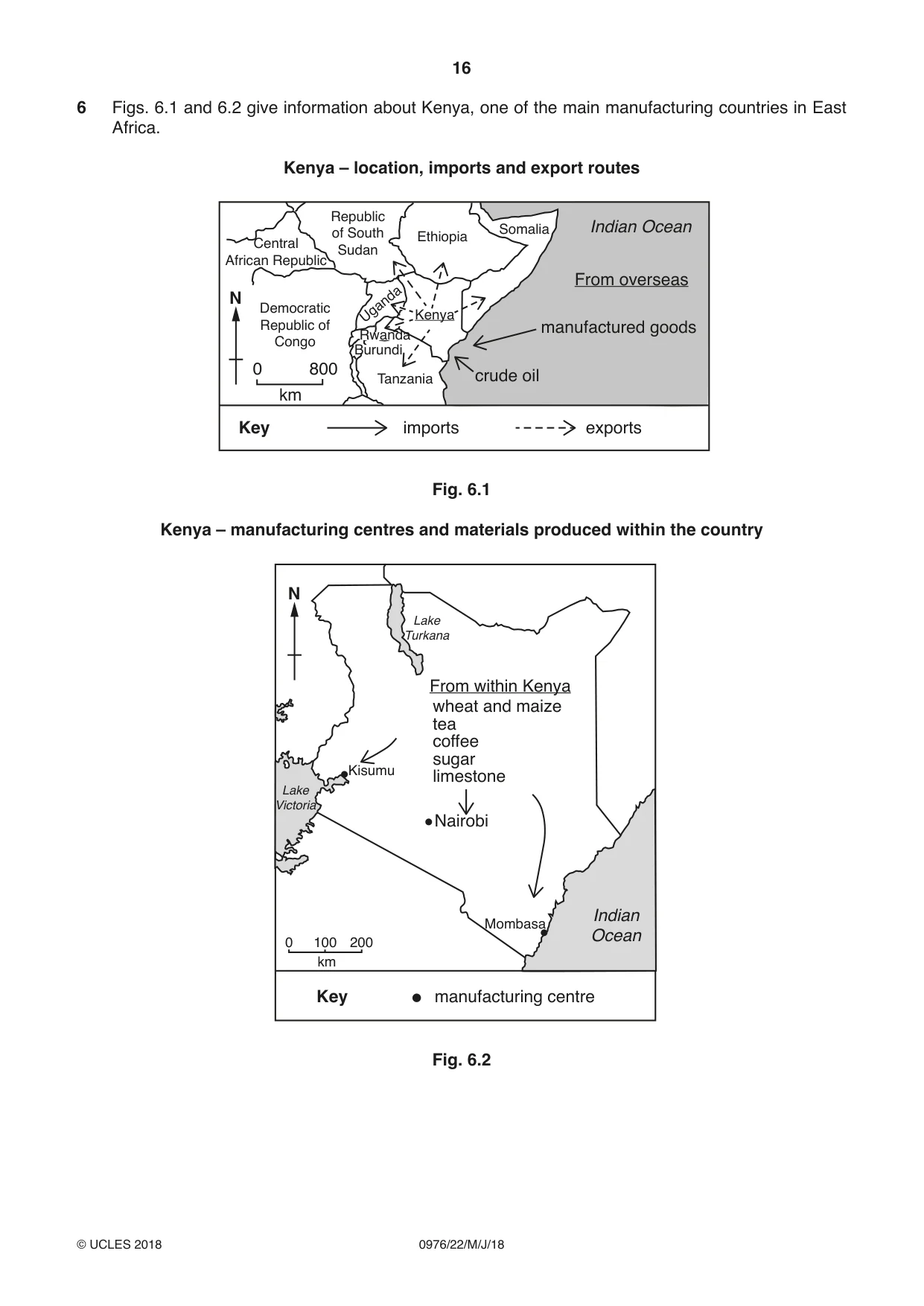 Cambridge IGCSE Geography (9-1) 0976 2018 May/June Paper 2 · Variant 2 question paper, page 16 of 20