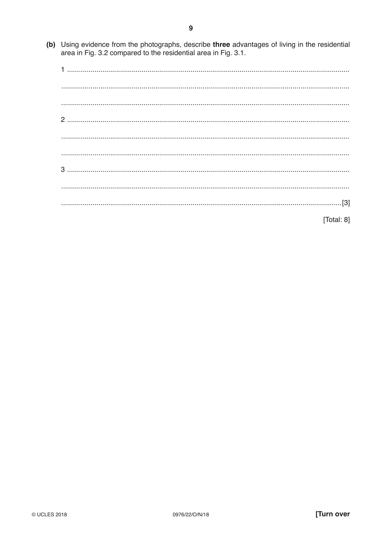 Cambridge IGCSE Geography (9-1) 0976 2018 Oct/Nov Paper 2 · Variant 2 question paper, page 9 of 20
