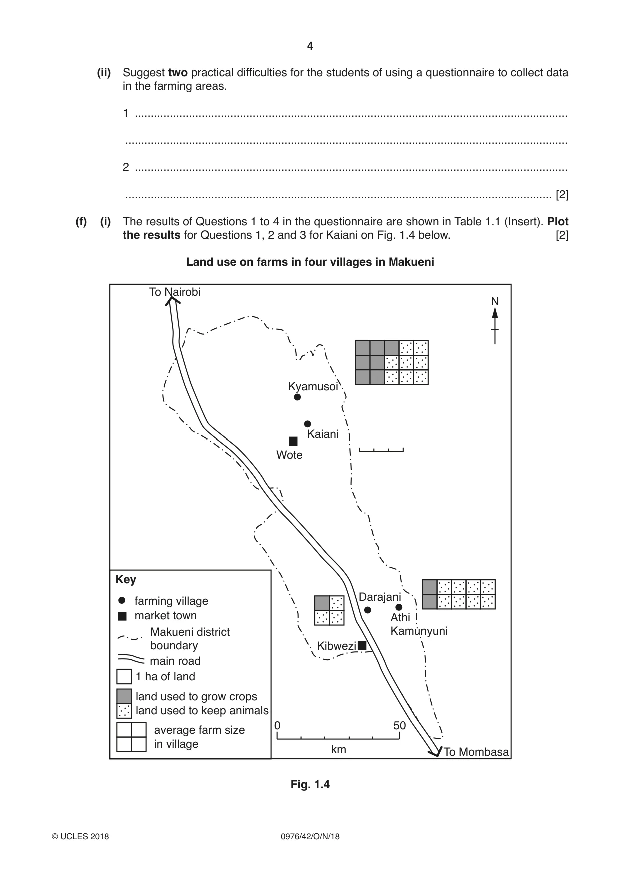 Cambridge IGCSE Geography (9-1) 0976 2018 Oct/Nov Paper 4 · Variant 2 question paper, page 4 of 20
