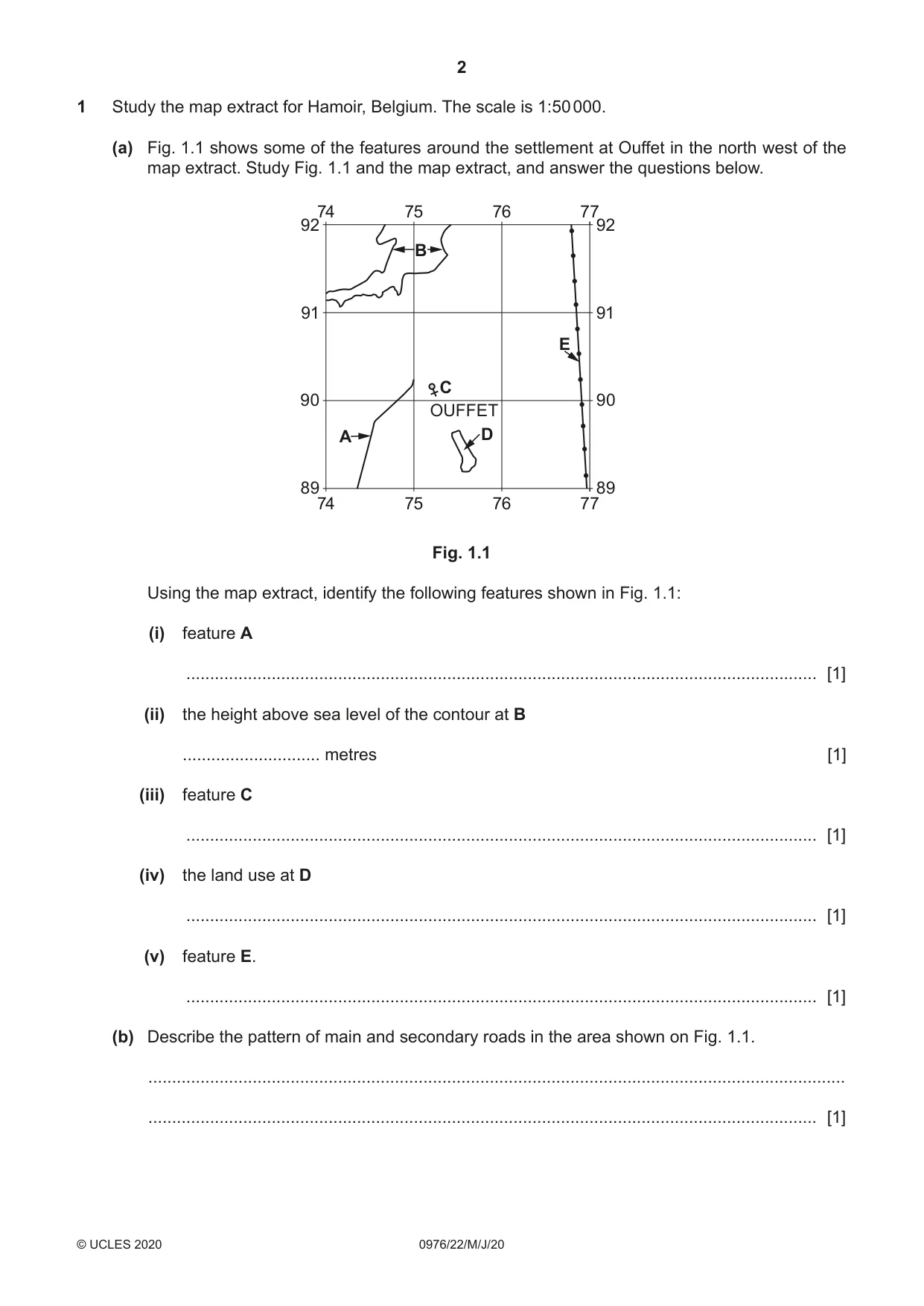 Cambridge IGCSE Geography (9-1) 0976 2020 May/June Paper 2 · Variant 2 question paper, page 2 of 16