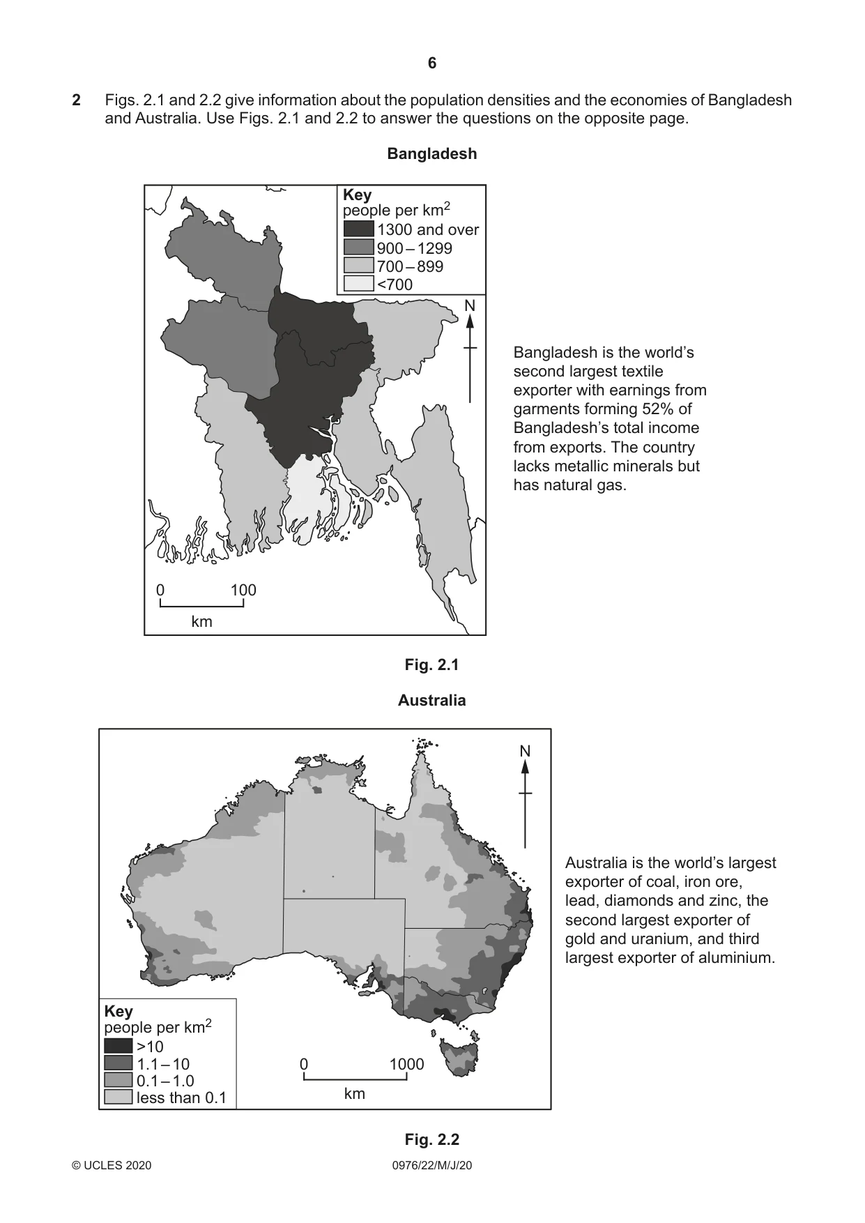 Cambridge IGCSE Geography (9-1) 0976 2020 May/June Paper 2 · Variant 2 question paper, page 6 of 16
