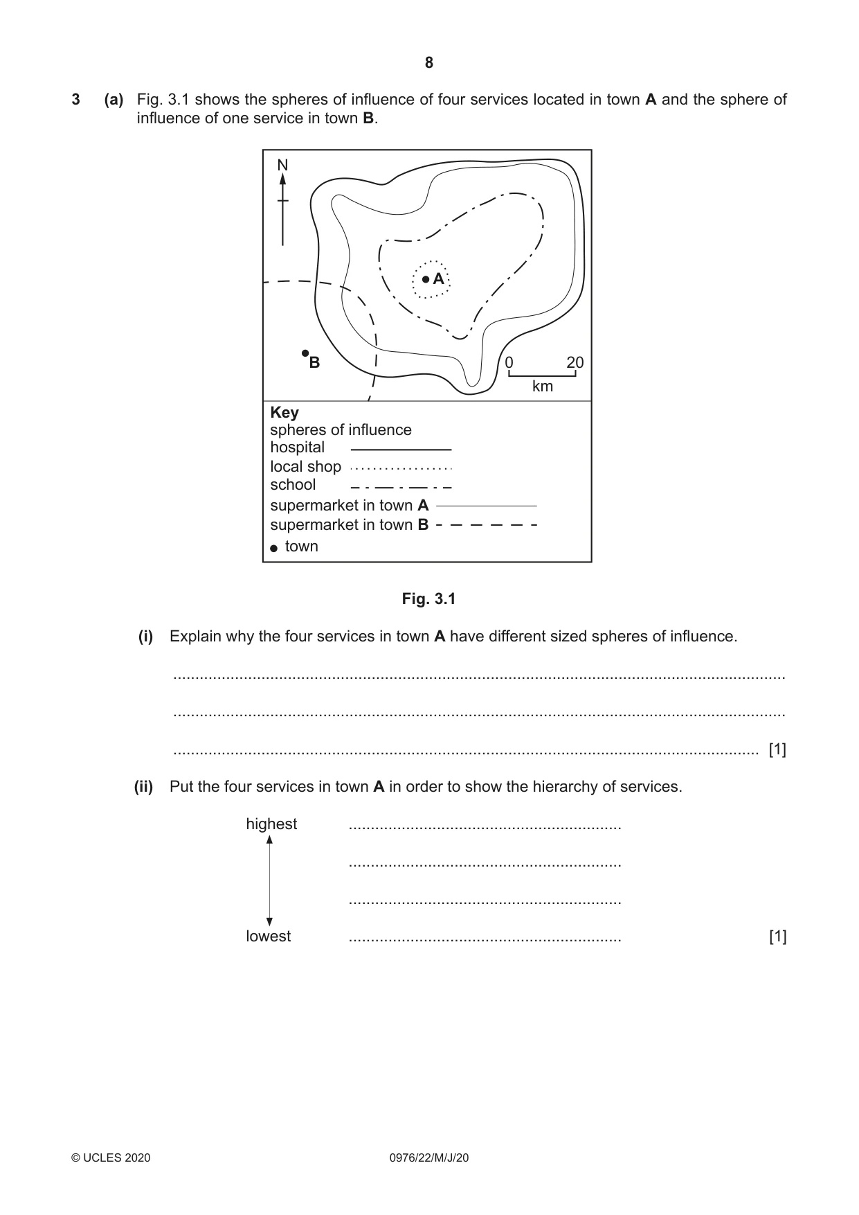 Cambridge IGCSE Geography (9-1) 0976 2020 May/June Paper 2 · Variant 2 question paper, page 8 of 16
