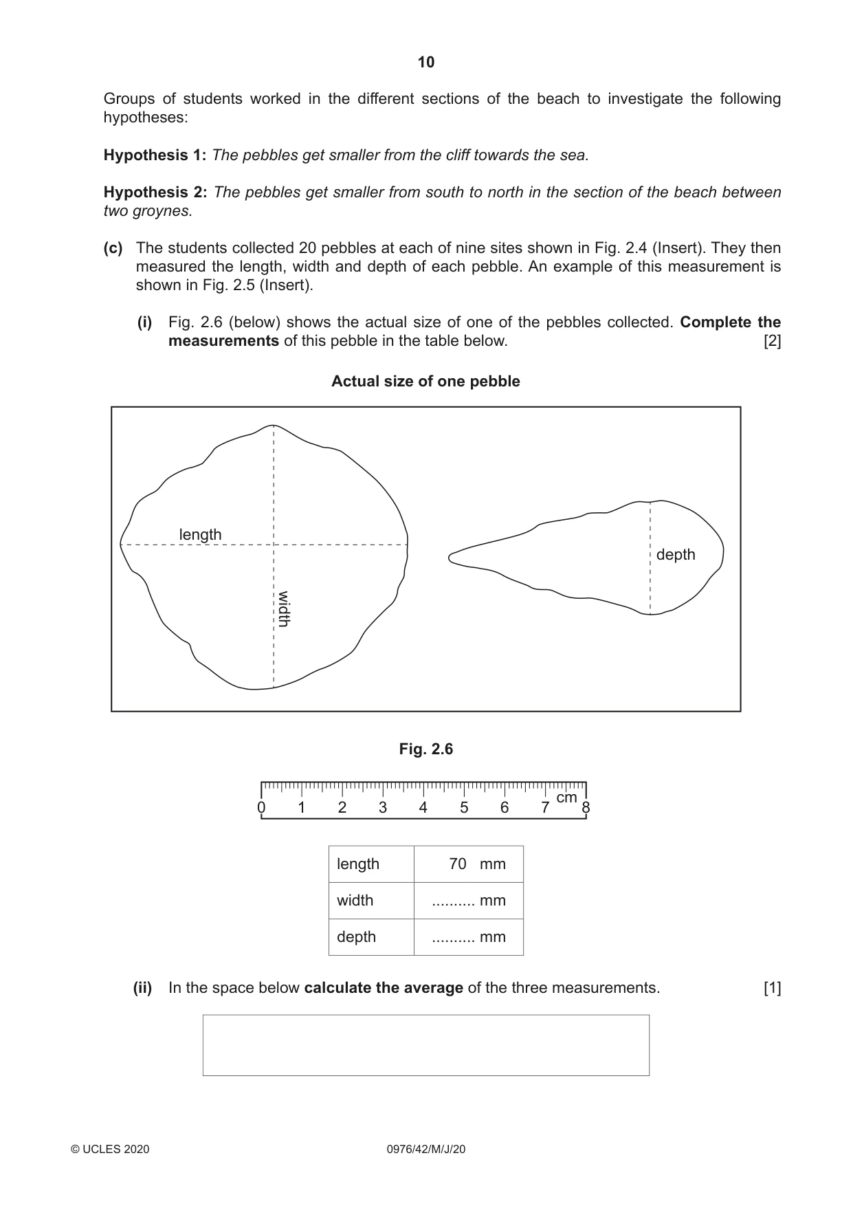 Cambridge IGCSE Geography (9-1) 0976 2020 May/June Paper 4 · Variant 2 question paper, page 10 of 16