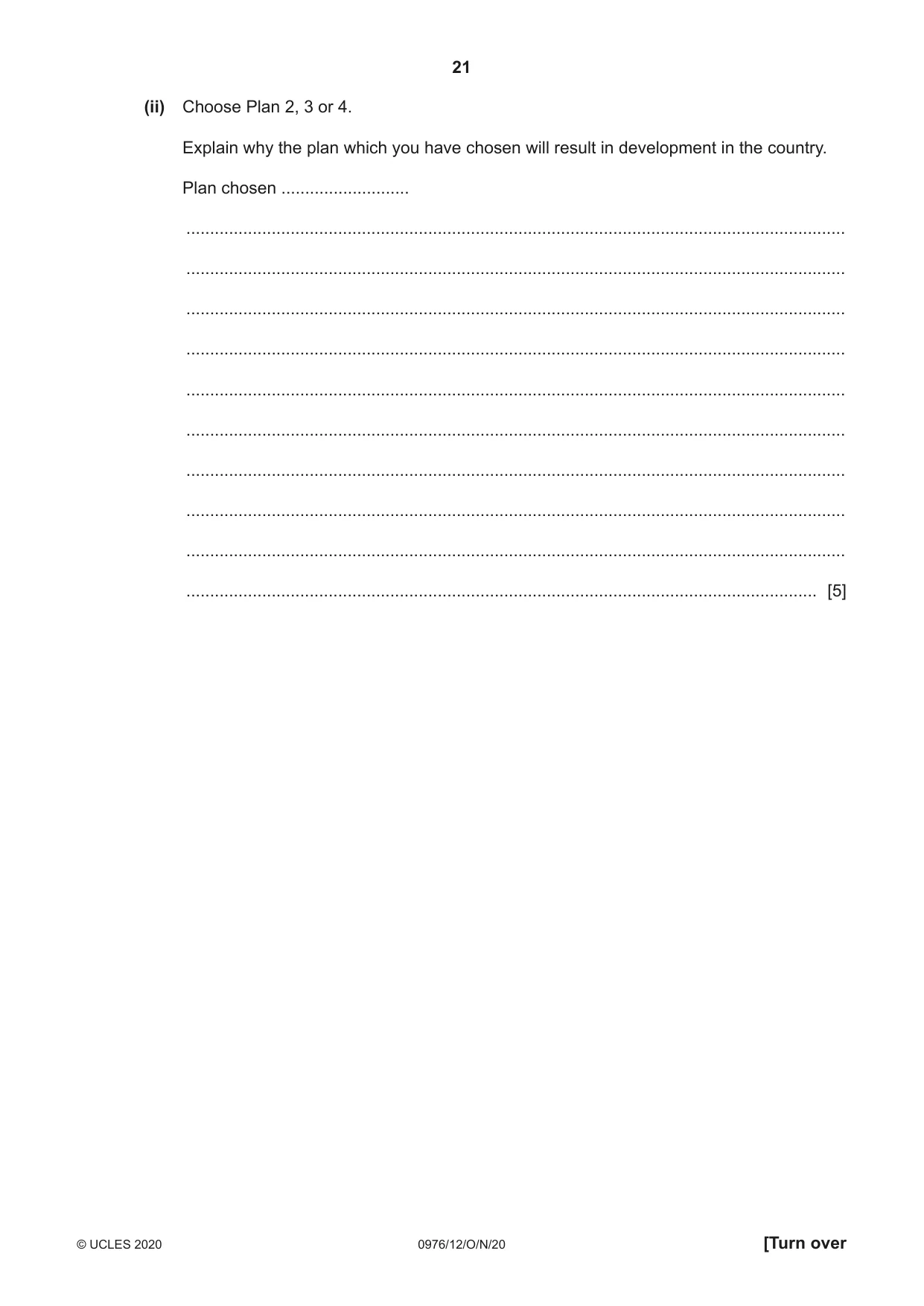 Cambridge IGCSE Geography (9-1) 0976 2020 Oct/Nov Paper 1 · Variant 2 question paper, page 21 of 32