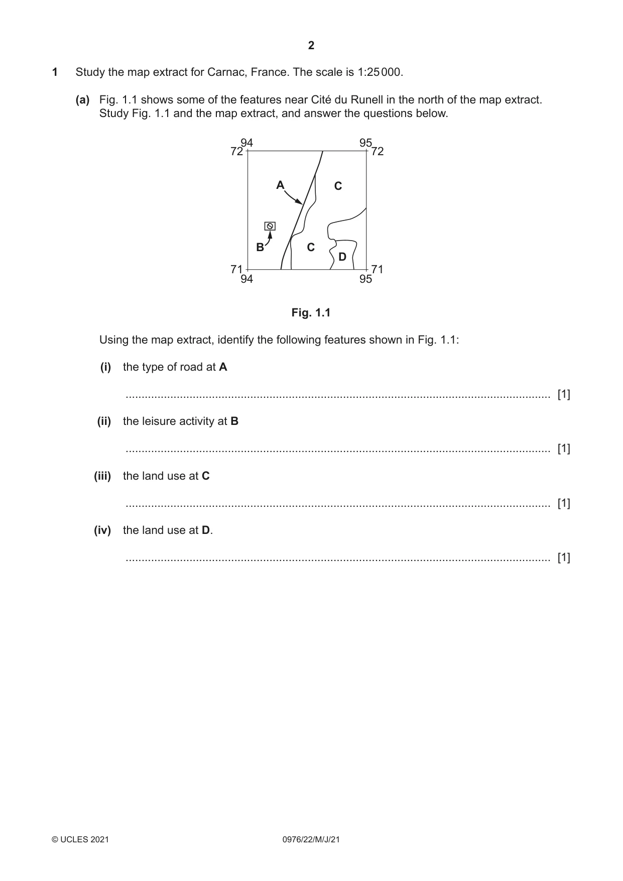 Cambridge IGCSE Geography (9-1) 0976 2021 May/June Paper 2 · Variant 2 question paper, page 2 of 20
