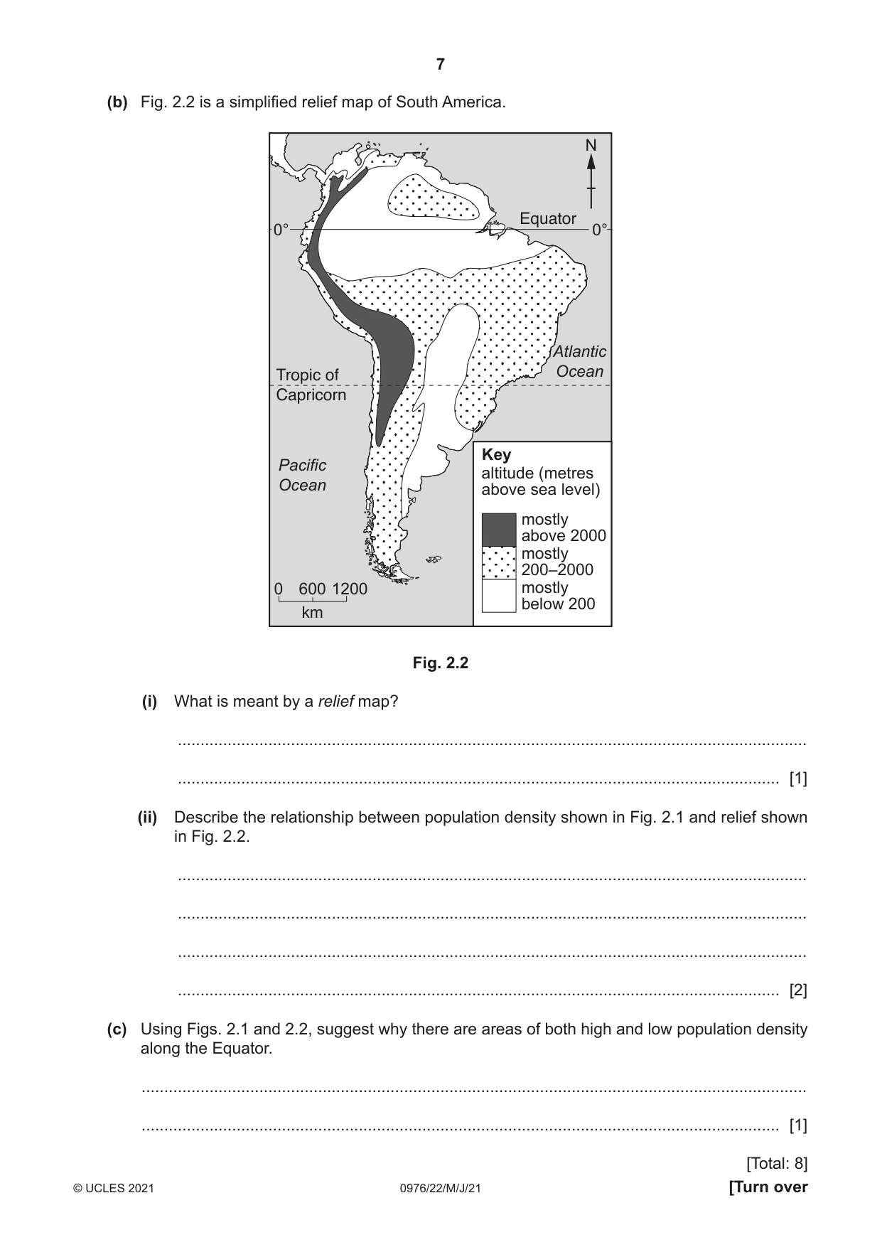 Cambridge IGCSE Geography (9-1) 0976 2021 May/June Paper 2 · Variant 2 question paper, page 7 of 20