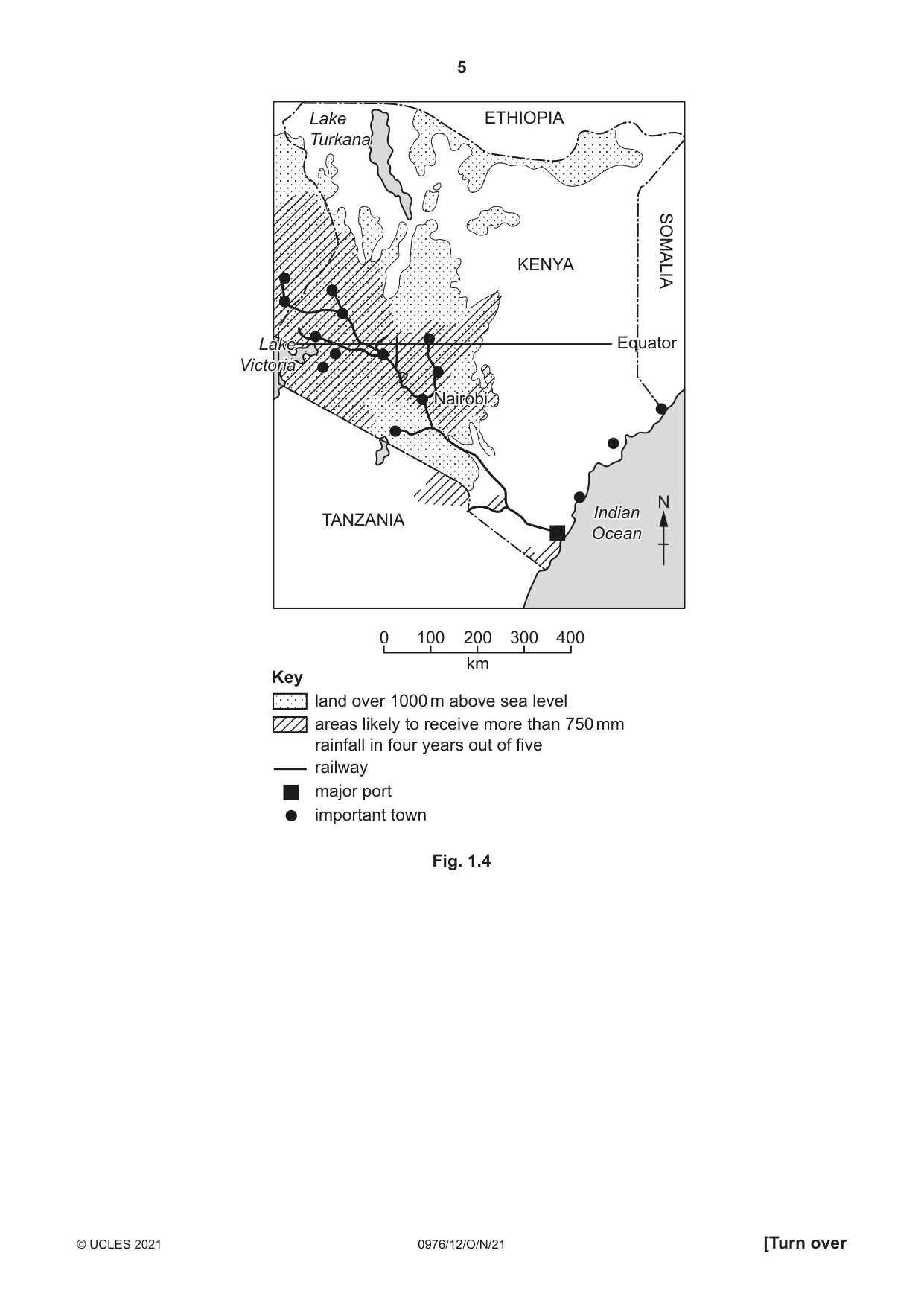 Cambridge IGCSE Geography (9-1) 0976 2021 Oct/Nov Paper 1 · Variant 2 question paper, page 5 of 32