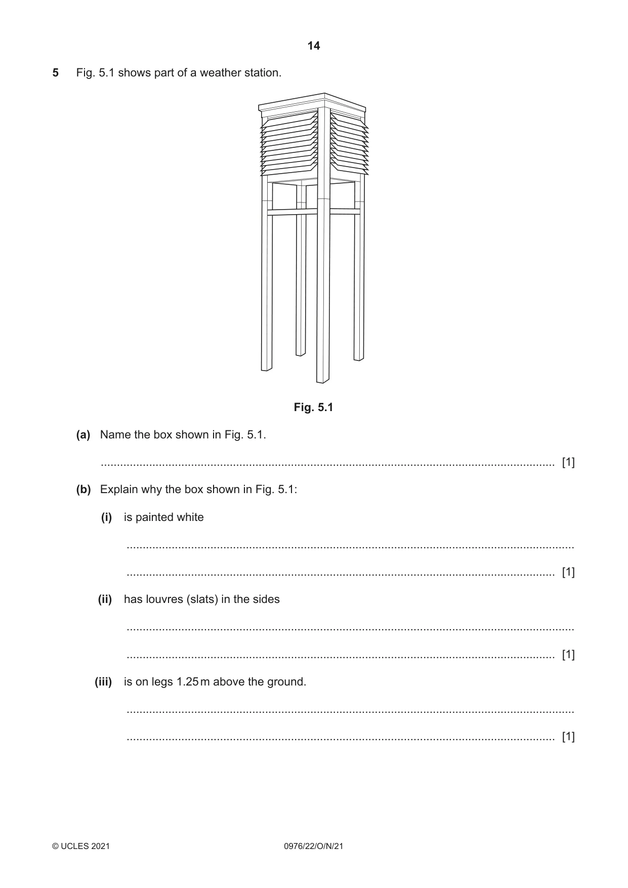 Cambridge IGCSE Geography (9-1) 0976 2021 Oct/Nov Paper 2 · Variant 2 question paper, page 14 of 24