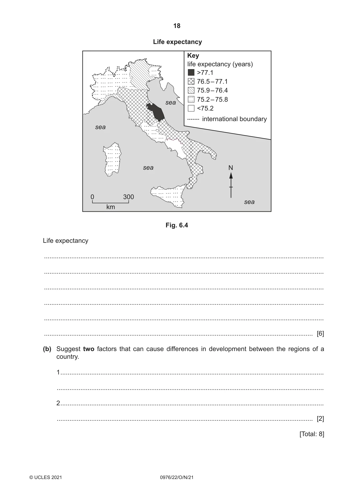 Cambridge IGCSE Geography (9-1) 0976 2021 Oct/Nov Paper 2 · Variant 2 question paper, page 18 of 24