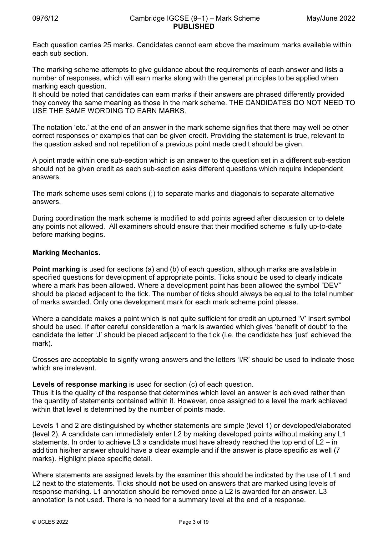 Mark scheme, page 3 of 19