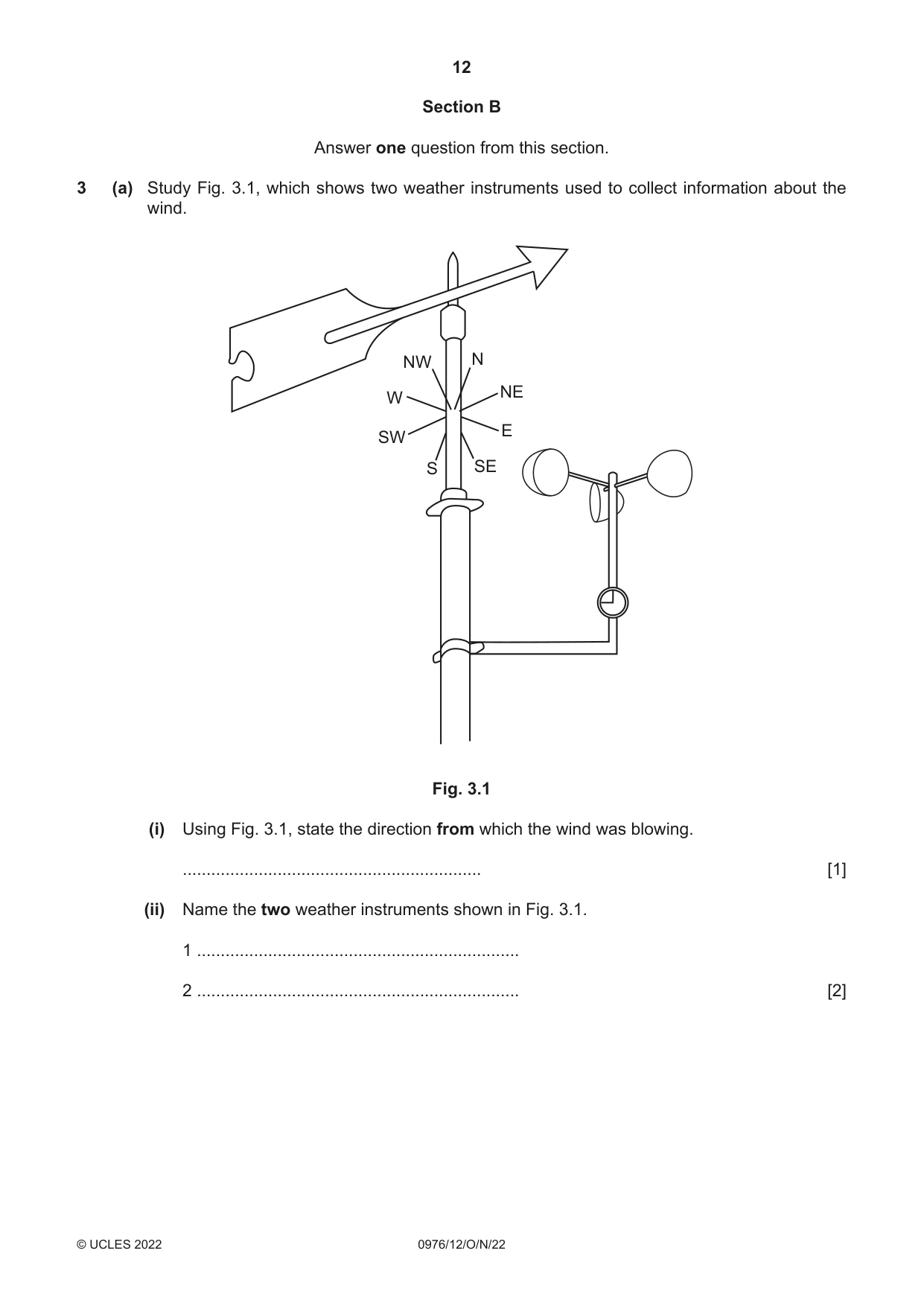 Cambridge IGCSE Geography (9-1) 0976 2022 Oct/Nov Paper 1 · Variant 2 question paper, page 12 of 32