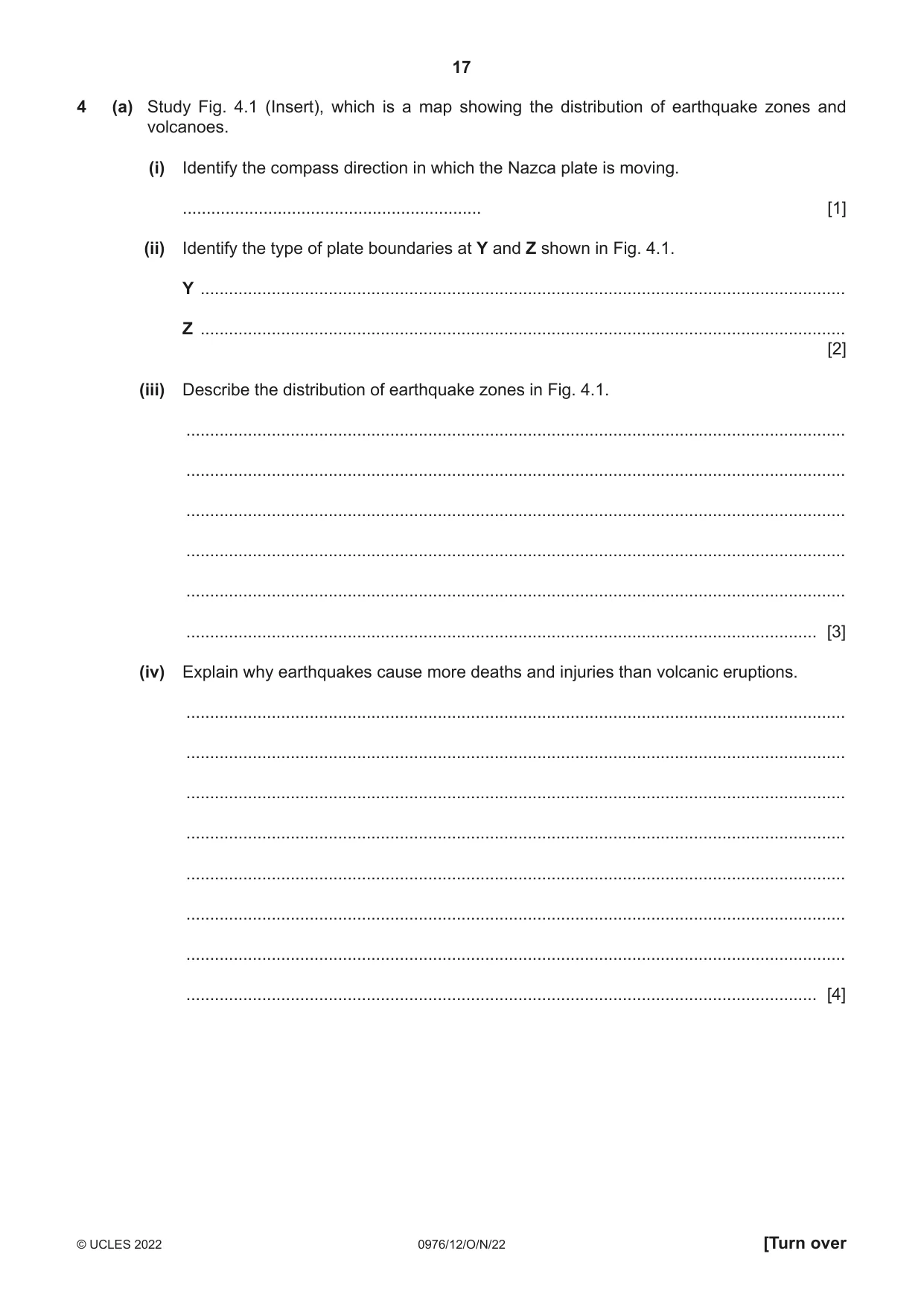 Cambridge IGCSE Geography (9-1) 0976 2022 Oct/Nov Paper 1 · Variant 2 question paper, page 17 of 32