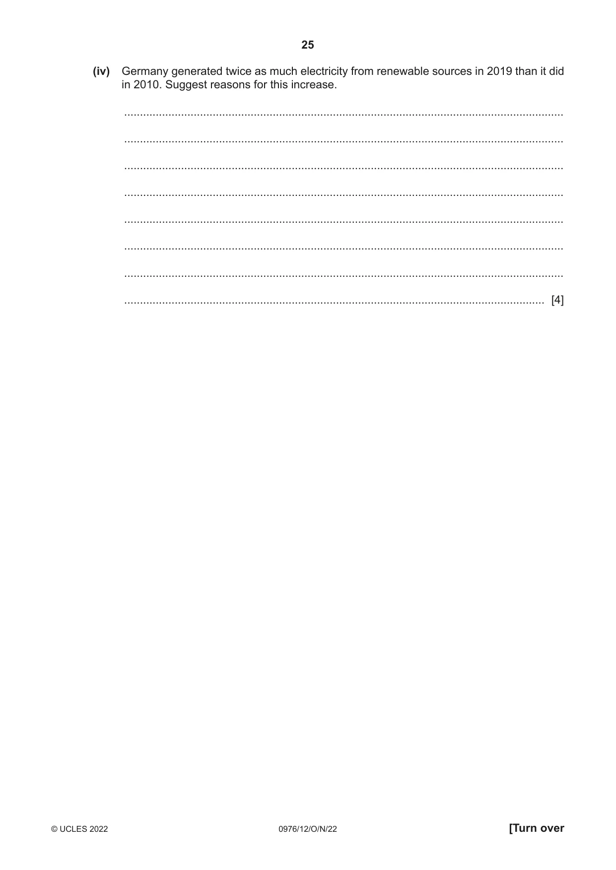 Cambridge IGCSE Geography (9-1) 0976 2022 Oct/Nov Paper 1 · Variant 2 question paper, page 25 of 32