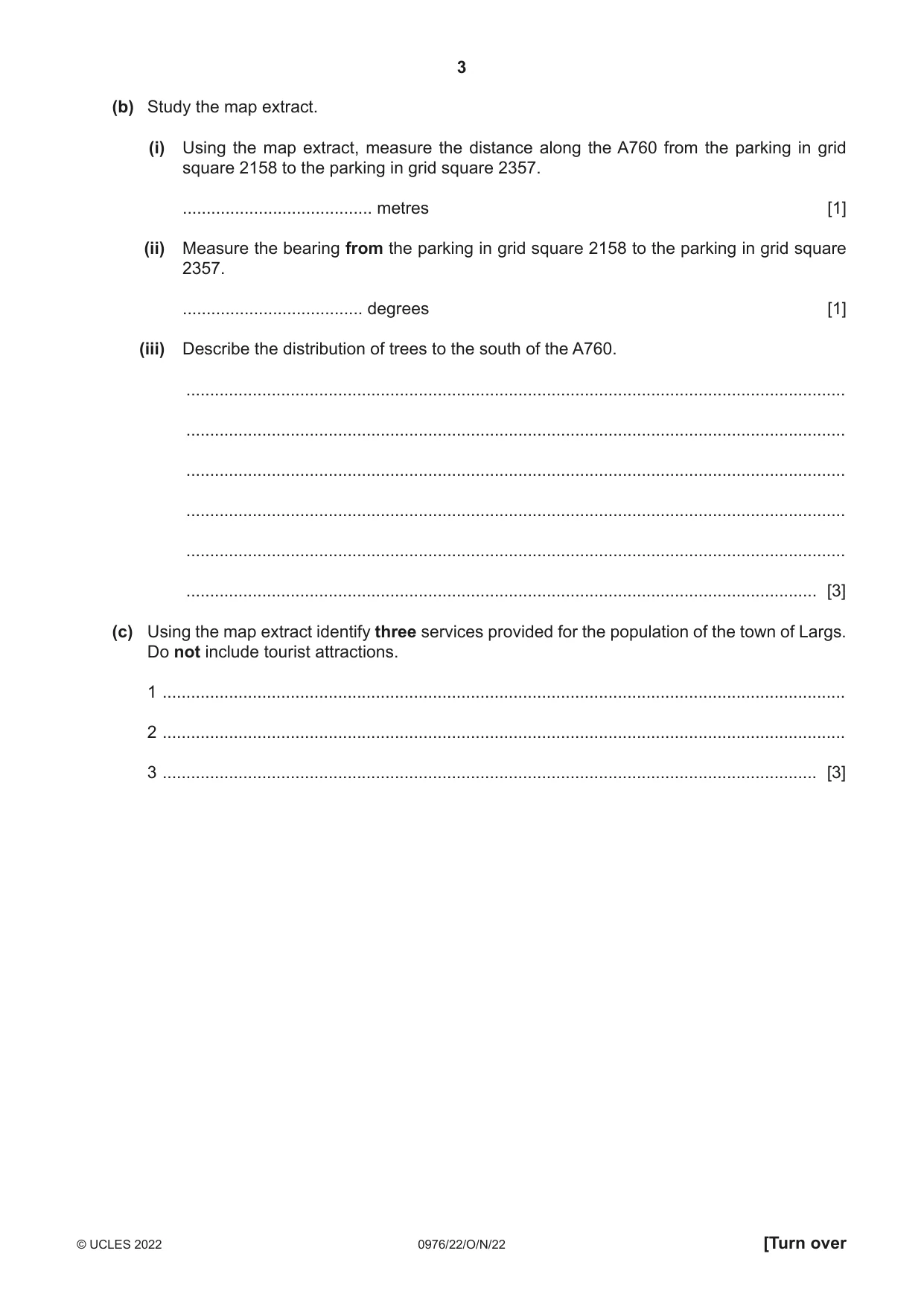 Cambridge IGCSE Geography (9-1) 0976 2022 Oct/Nov Paper 2 · Variant 2 question paper, page 3 of 16