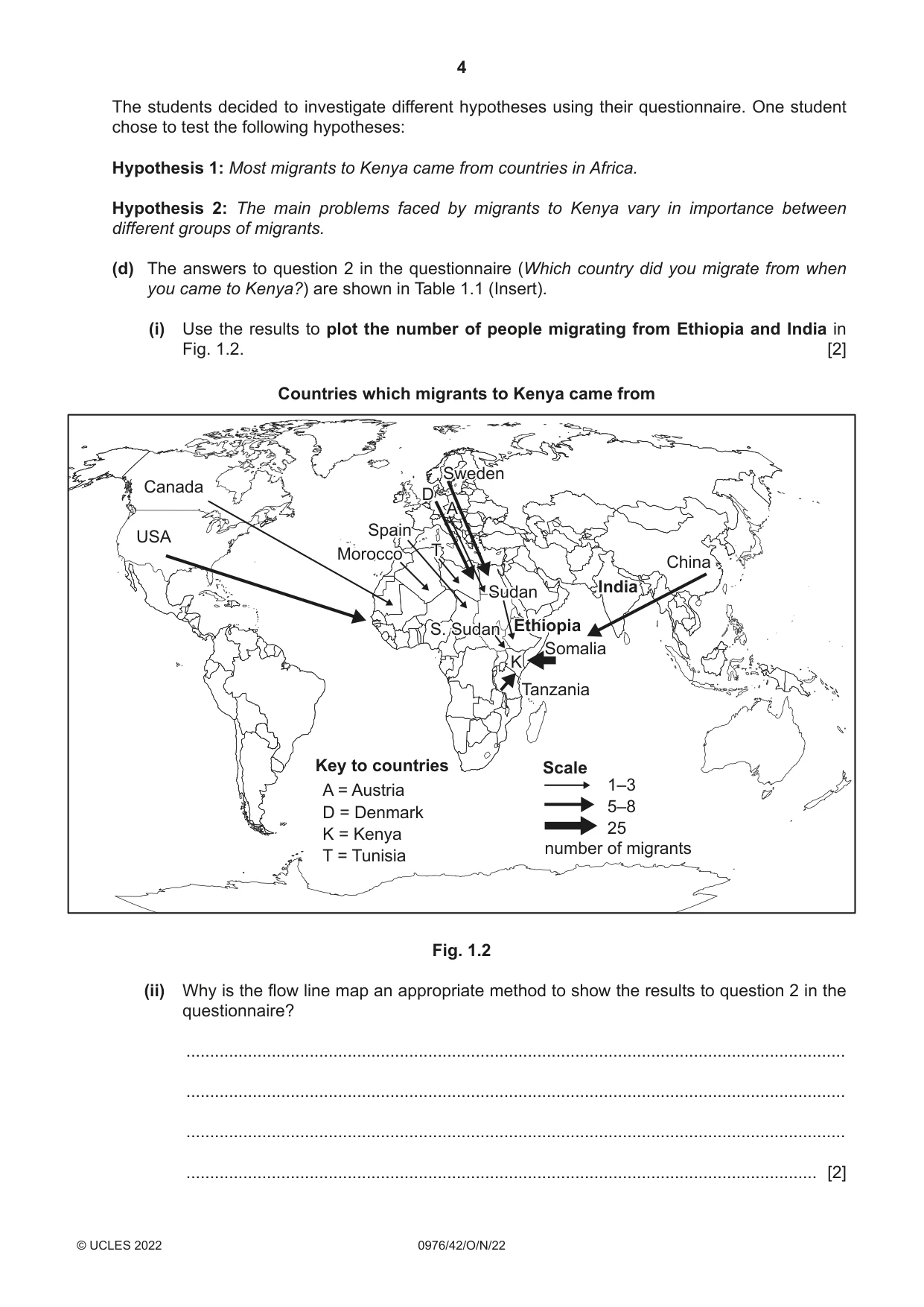 Cambridge IGCSE Geography (9-1) 0976 2022 Oct/Nov Paper 4 · Variant 2 question paper, page 4 of 16
