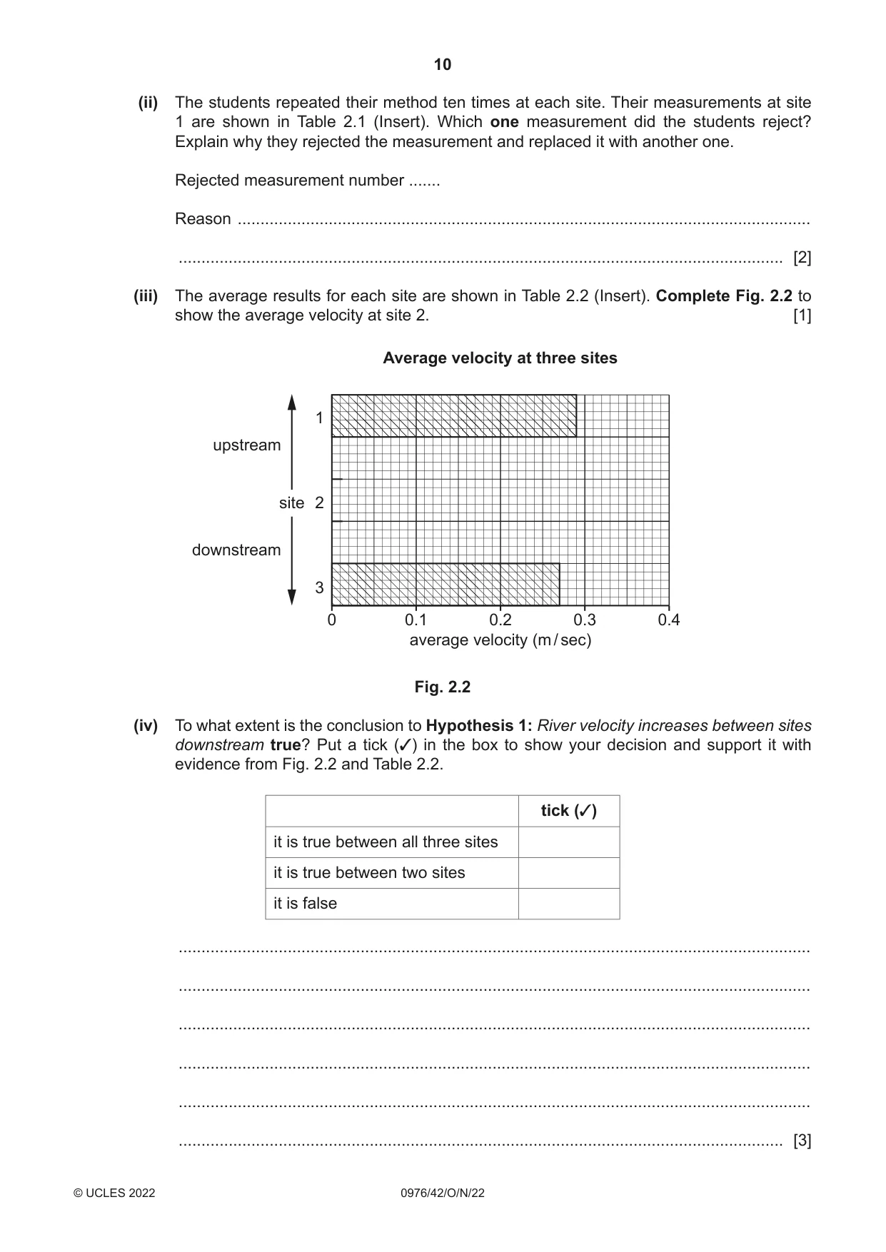 Cambridge IGCSE Geography (9-1) 0976 2022 Oct/Nov Paper 4 · Variant 2 question paper, page 10 of 16