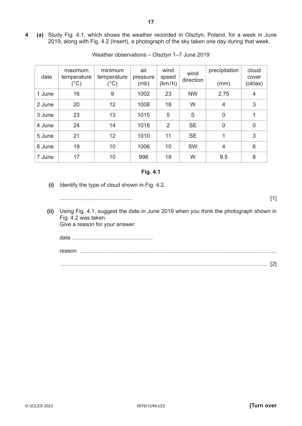 Cambridge IGCSE Geography (9-1) 0976 2023 May/June Paper 1 · Variant 2 question paper, page 17 of 32