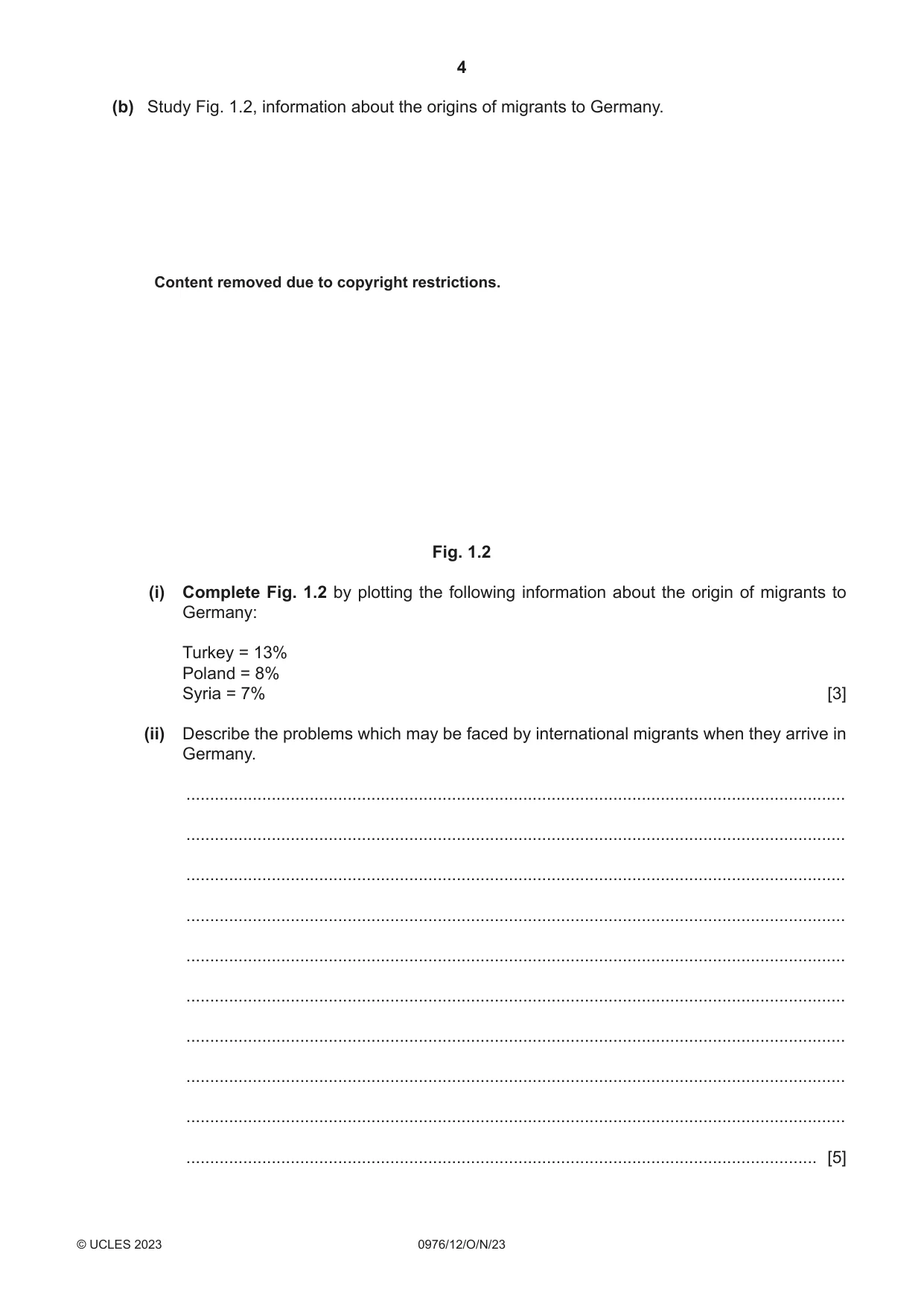 Cambridge IGCSE Geography (9-1) 0976 2023 Oct/Nov Paper 1 · Variant 2 question paper, page 4 of 28