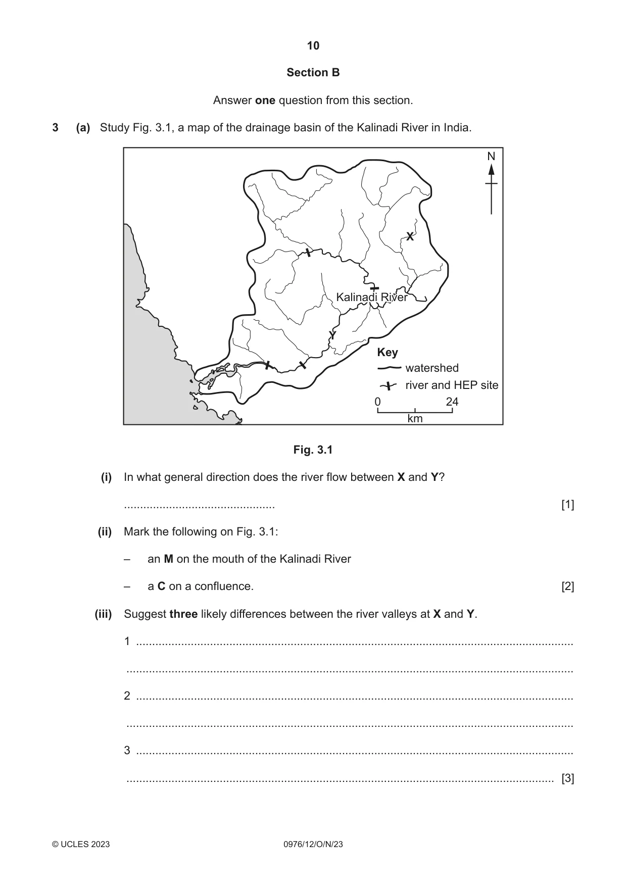 Cambridge IGCSE Geography (9-1) 0976 2023 Oct/Nov Paper 1 · Variant 2 question paper, page 10 of 28