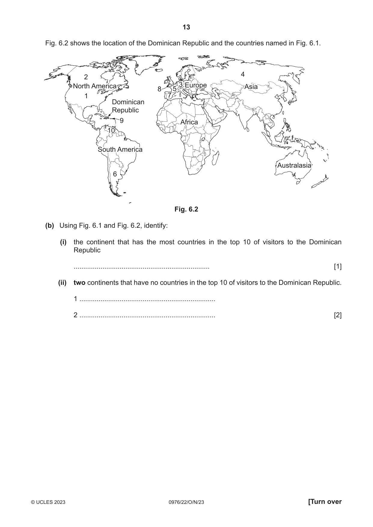 Cambridge IGCSE Geography (9-1) 0976 2023 Oct/Nov Paper 2 · Variant 2 question paper, page 13 of 16